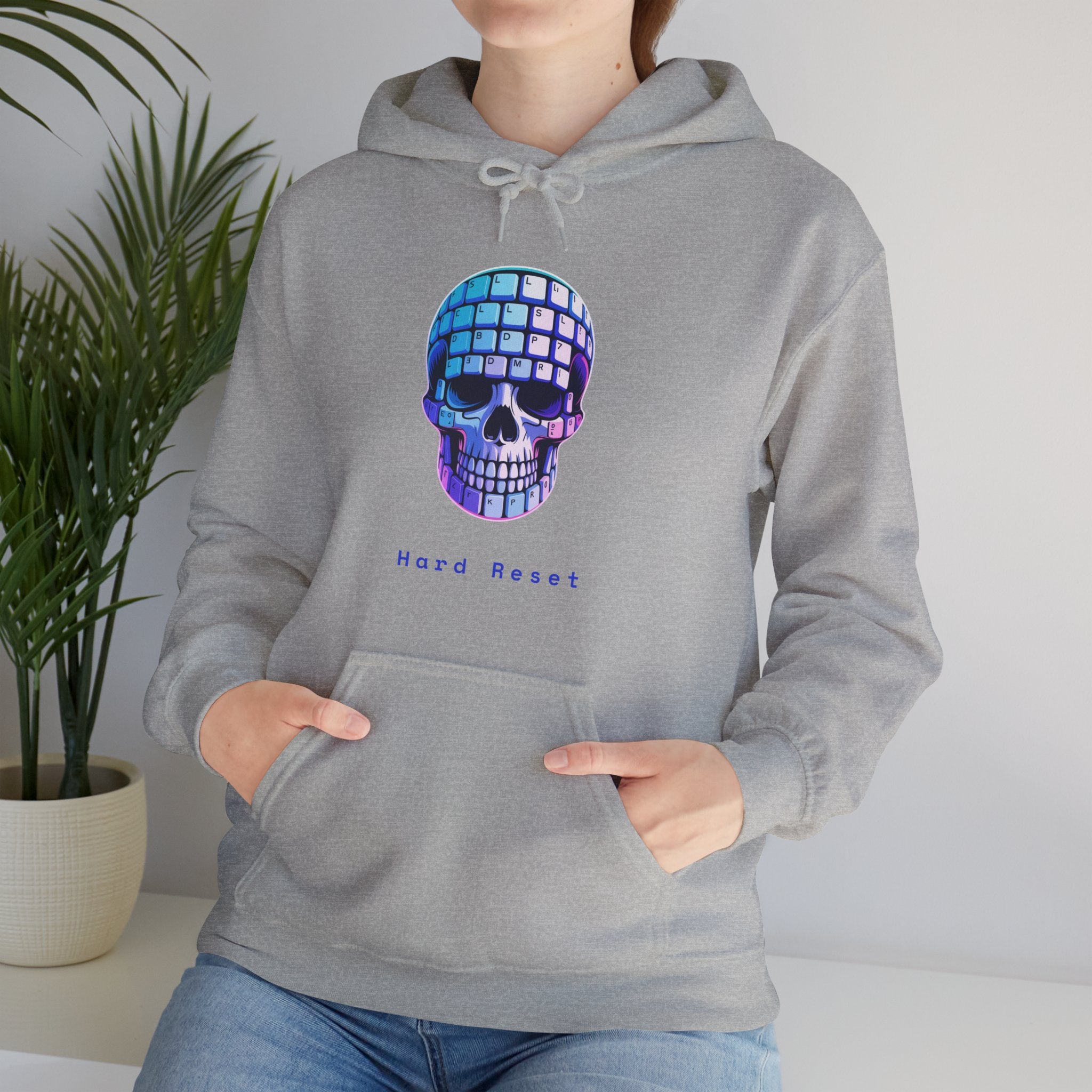 CipherCore Skull Keyboard Graphic Hoodie | Digital-Era Identity Wear