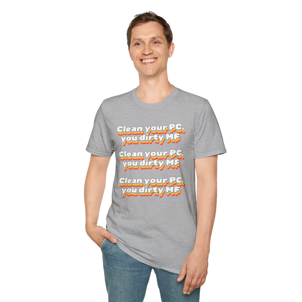 CipherCore Clean Your PC Graphic Tee | Digital-Era Identity Wear