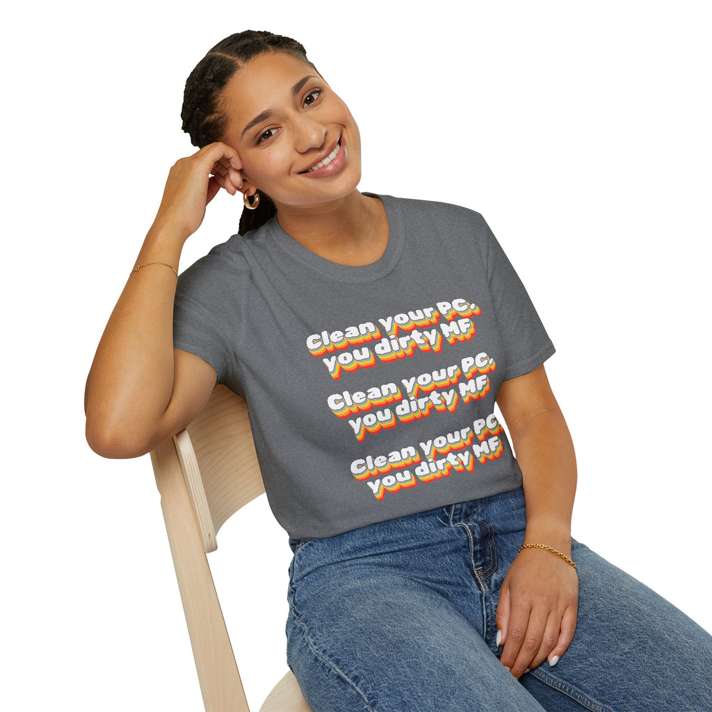 CipherCore Clean Your PC Graphic Tee | Digital-Era Identity Wear
