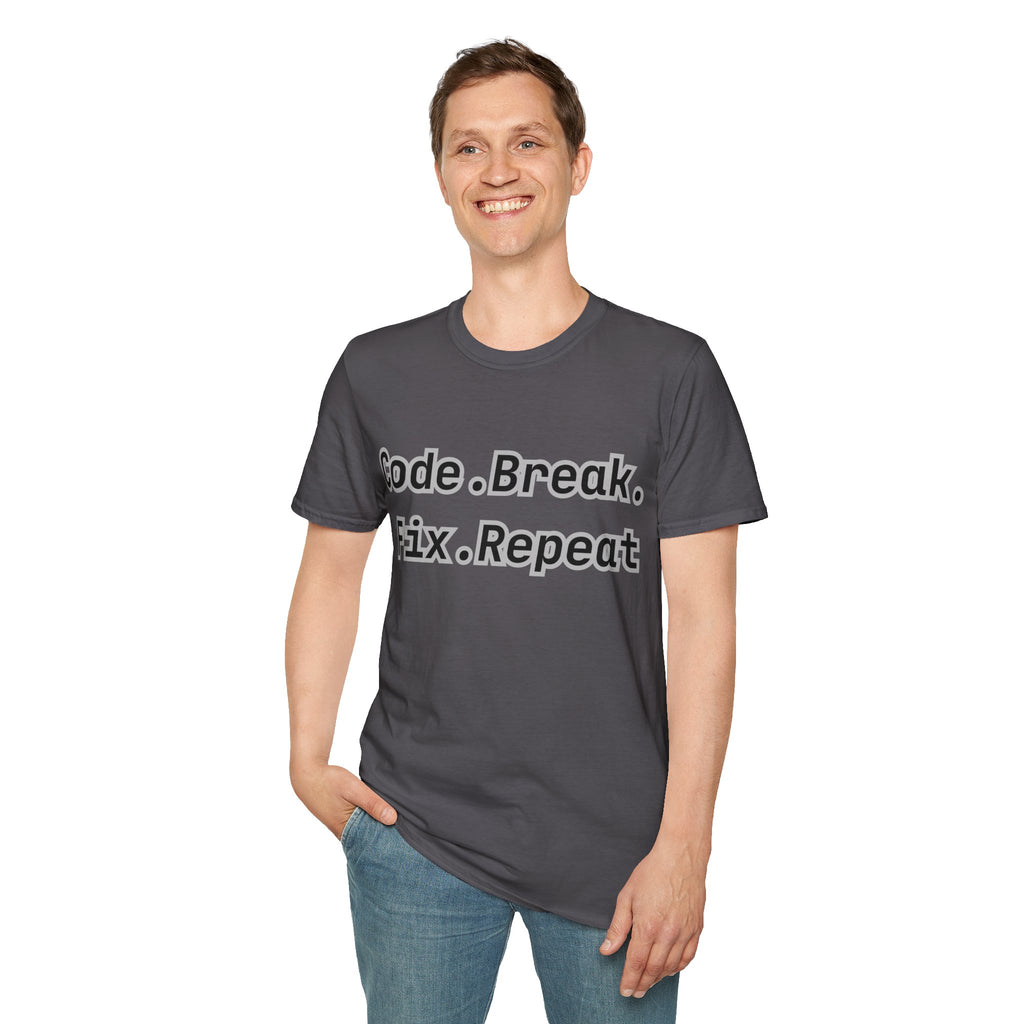 CipherCore Code Break Fix Repeat Graphic Tee | Digital-Era Identity Wear