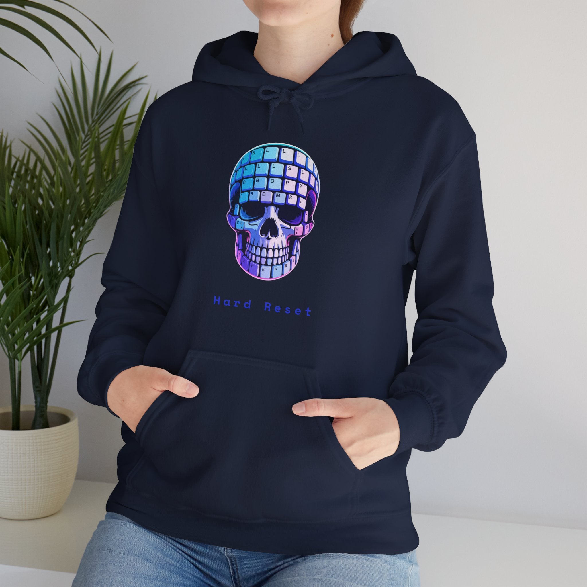 CipherCore Skull Keyboard Graphic Hoodie | Digital-Era Identity Wear