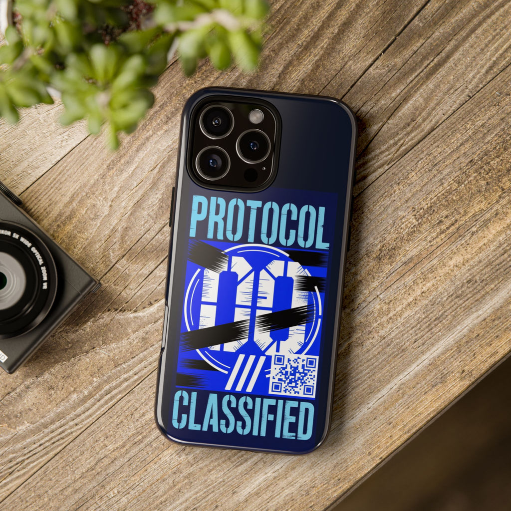CipherCore Redacted Dual-Layer Phone Case | Digital-Era Identity Accessory