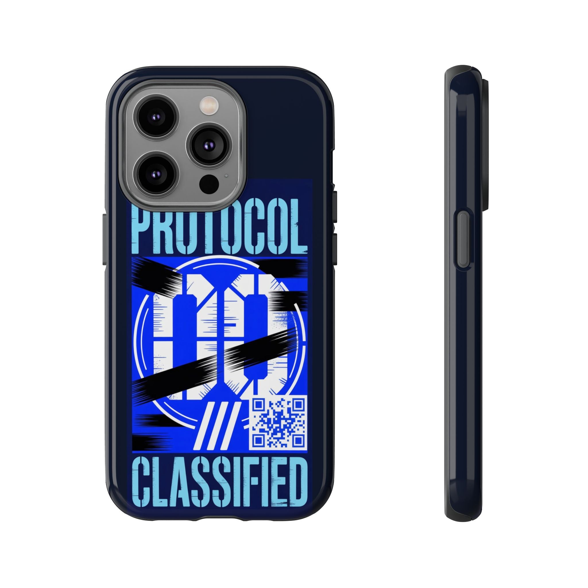 CipherCore Redacted Dual-Layer Phone Case | Digital-Era Identity Accessory