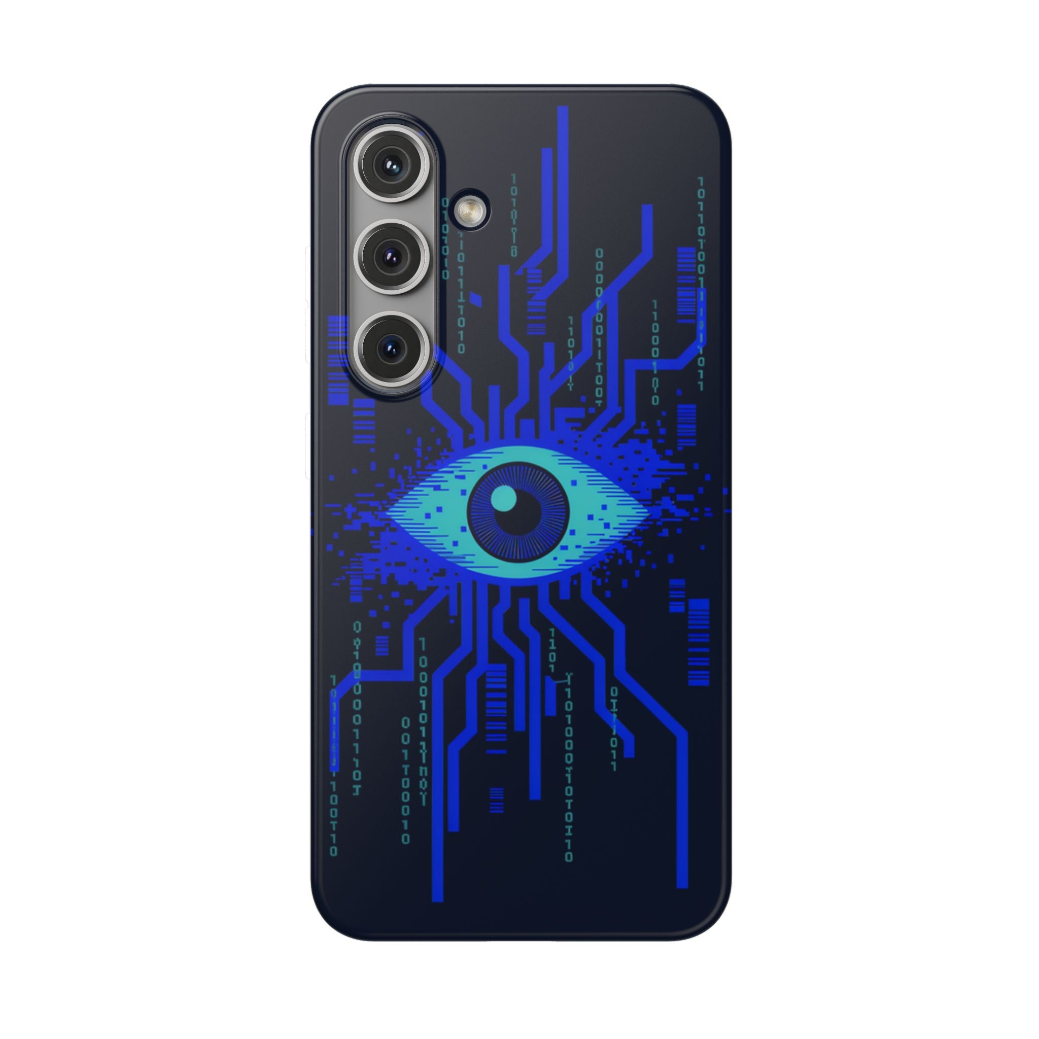 CipherCore Retinal Scan Flexi Phone Case | Digital-Era Identity Accessory