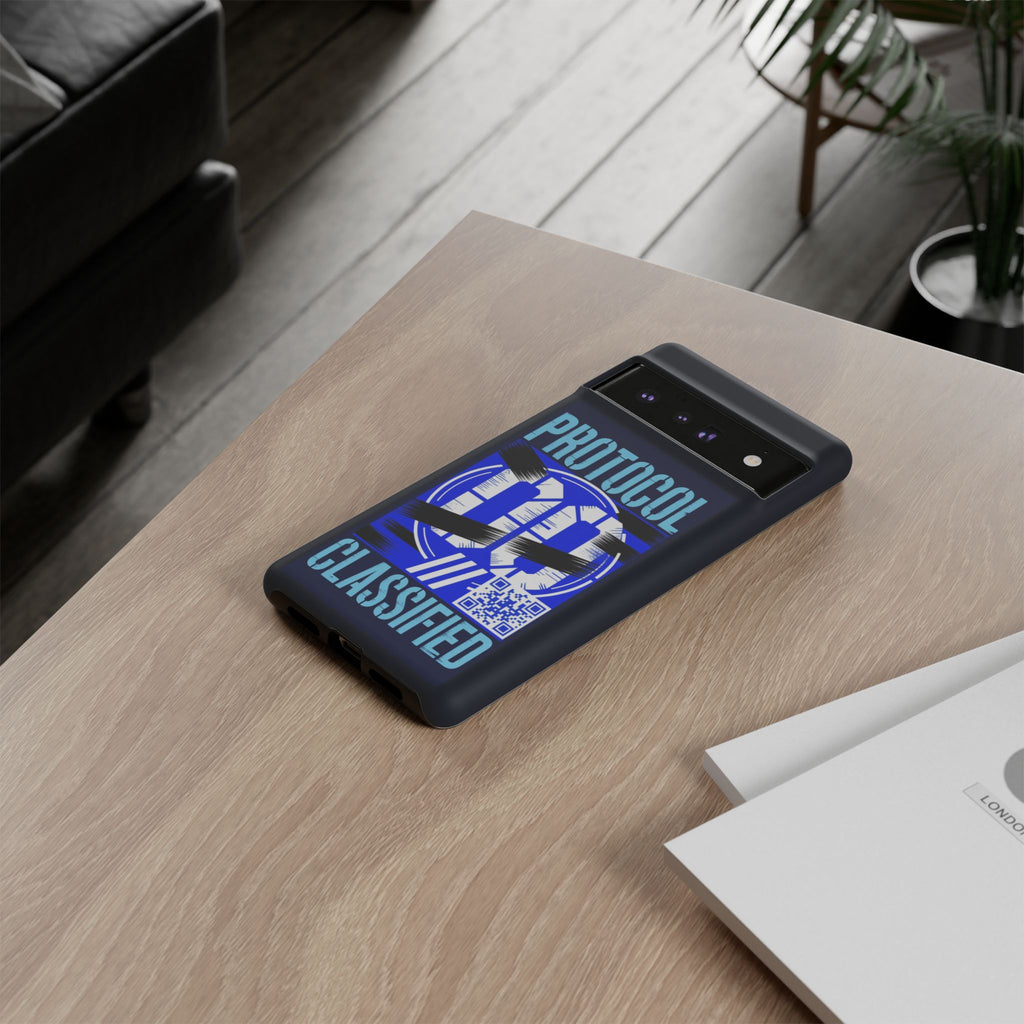 CipherCore Redacted Dual-Layer Phone Case | Digital-Era Identity Accessory
