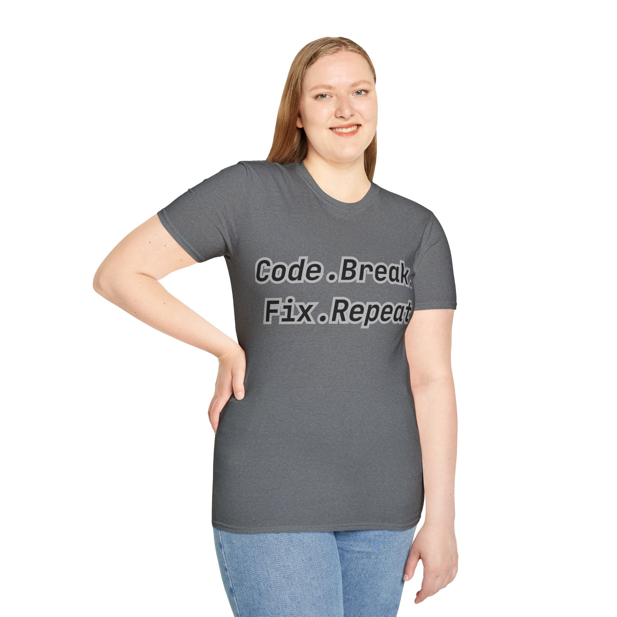 CipherCore Code Break Fix Repeat Graphic Tee | Digital-Era Identity Wear