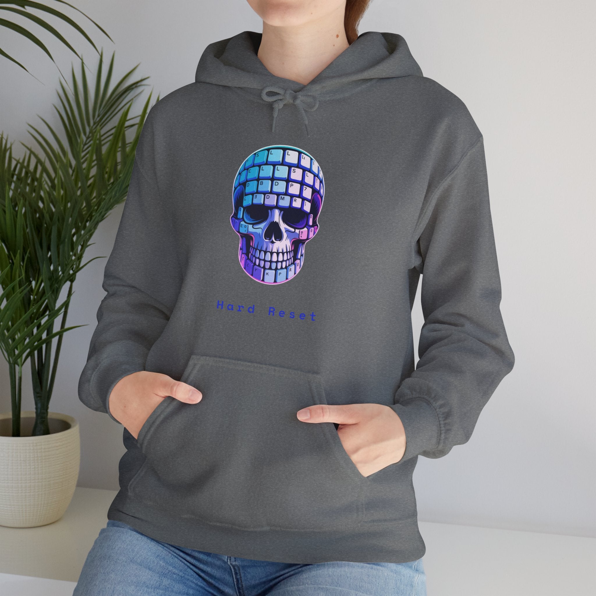 CipherCore Skull Keyboard Graphic Hoodie | Digital-Era Identity Wear