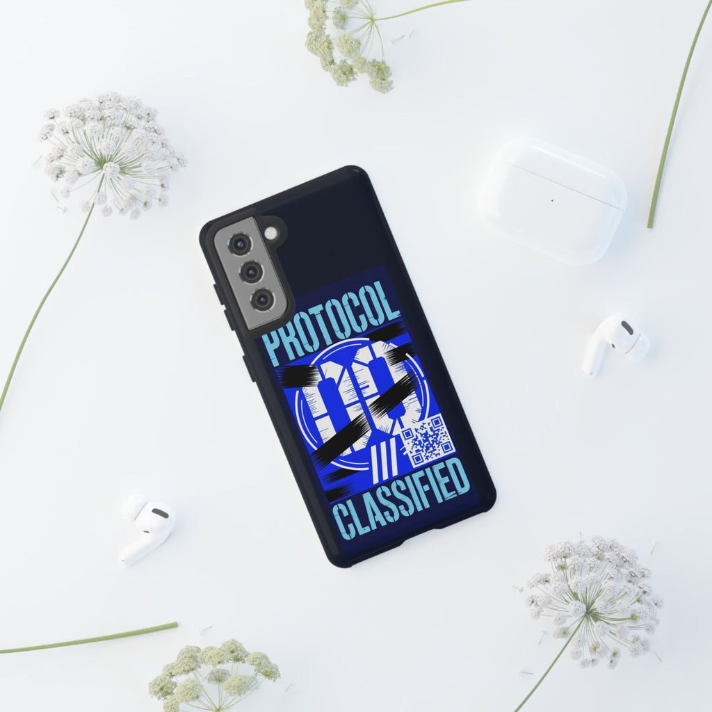 CipherCore Redacted Dual-Layer Phone Case | Digital-Era Identity Accessory