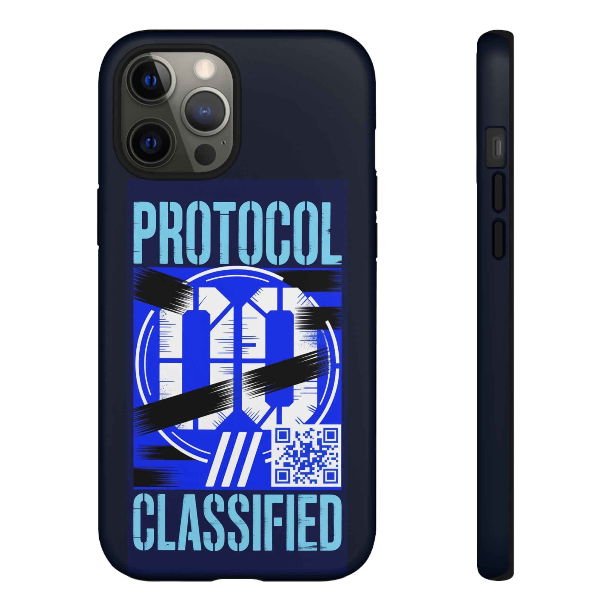 CipherCore Redacted Dual-Layer Phone Case | Digital-Era Identity Accessory