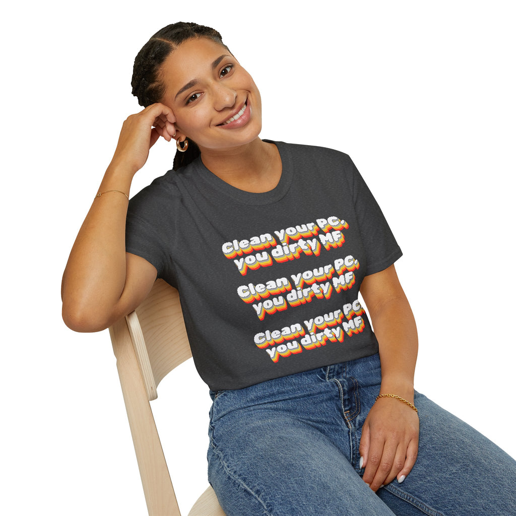 CipherCore Clean Your PC Graphic Tee | Digital-Era Identity Wear
