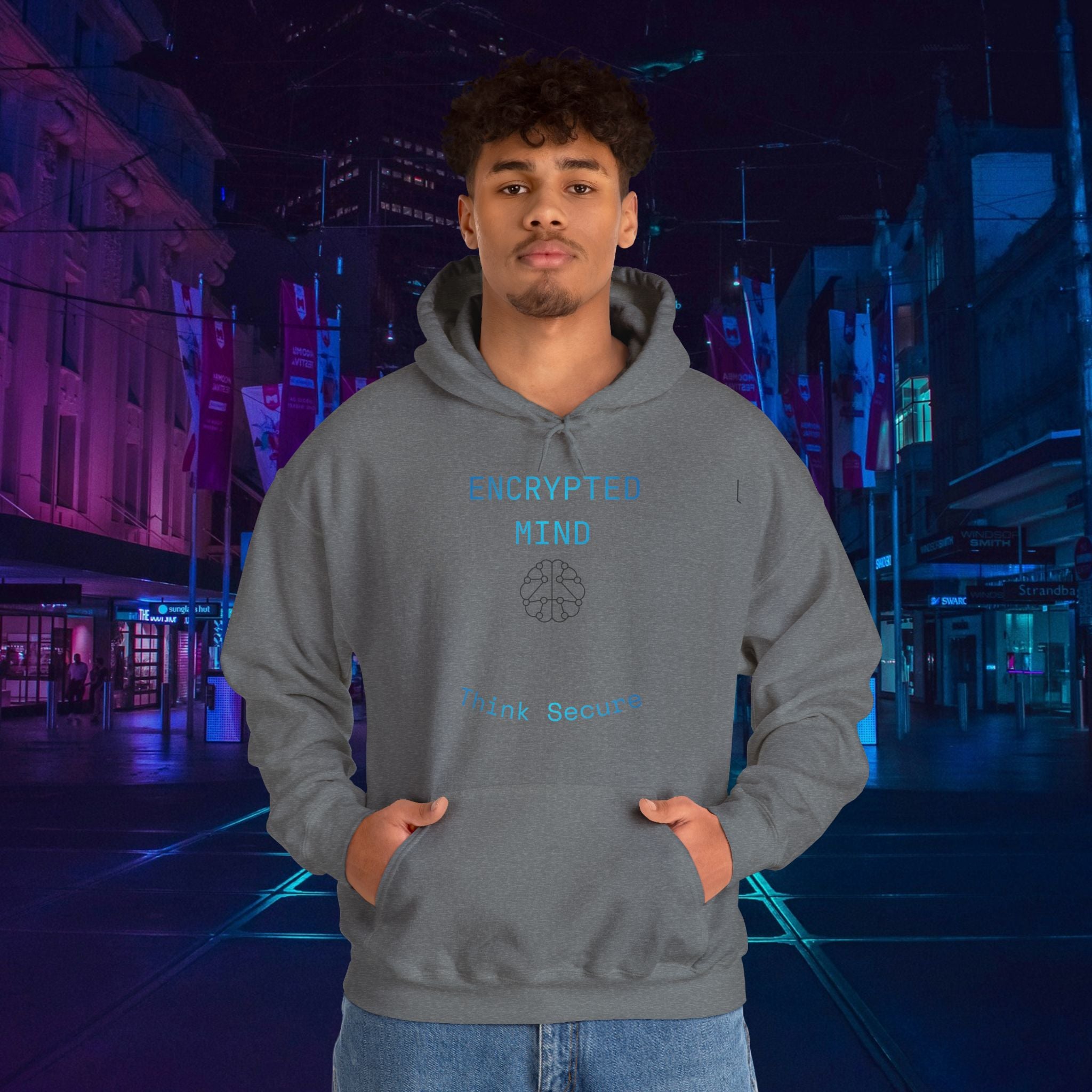 CipherCore Encrypted Mind Graphic Hoodie | Digital-Era Identity Wear