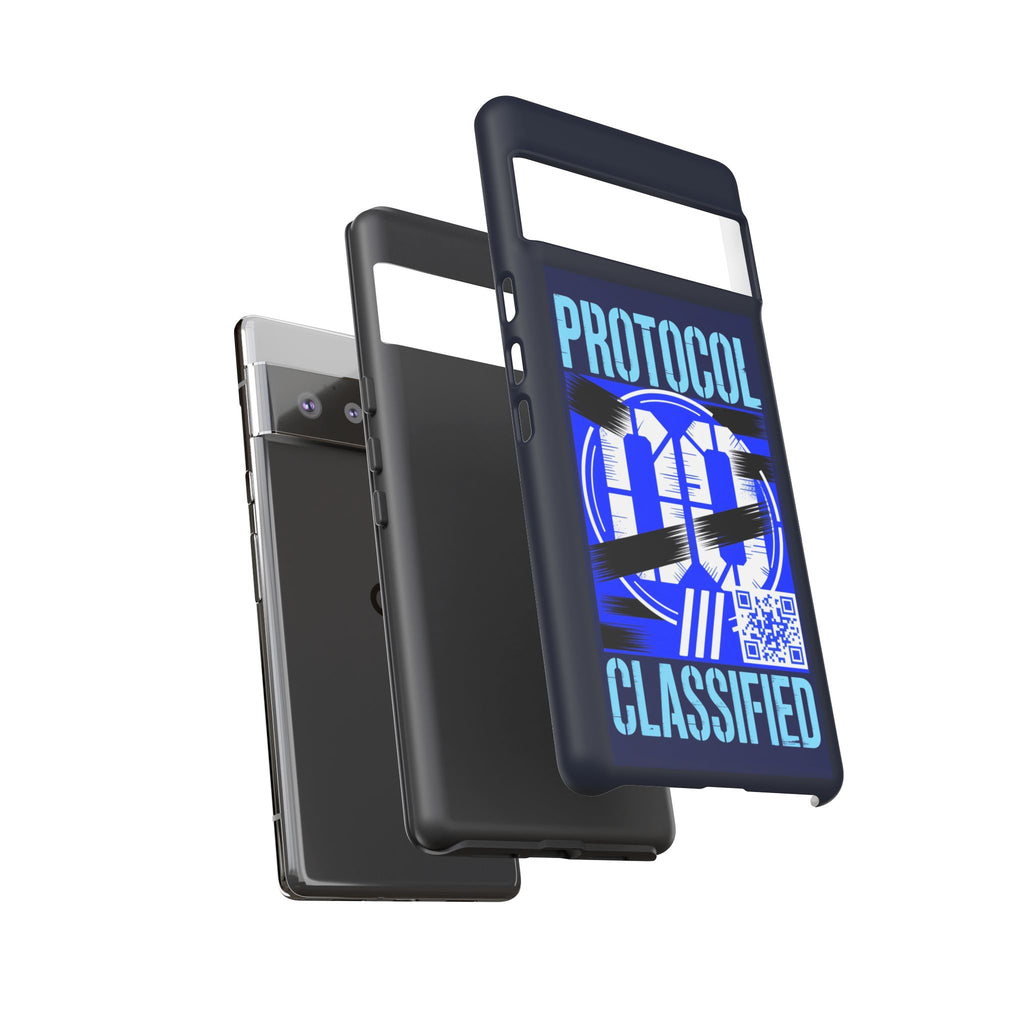 CipherCore Redacted Dual-Layer Phone Case | Digital-Era Identity Accessory