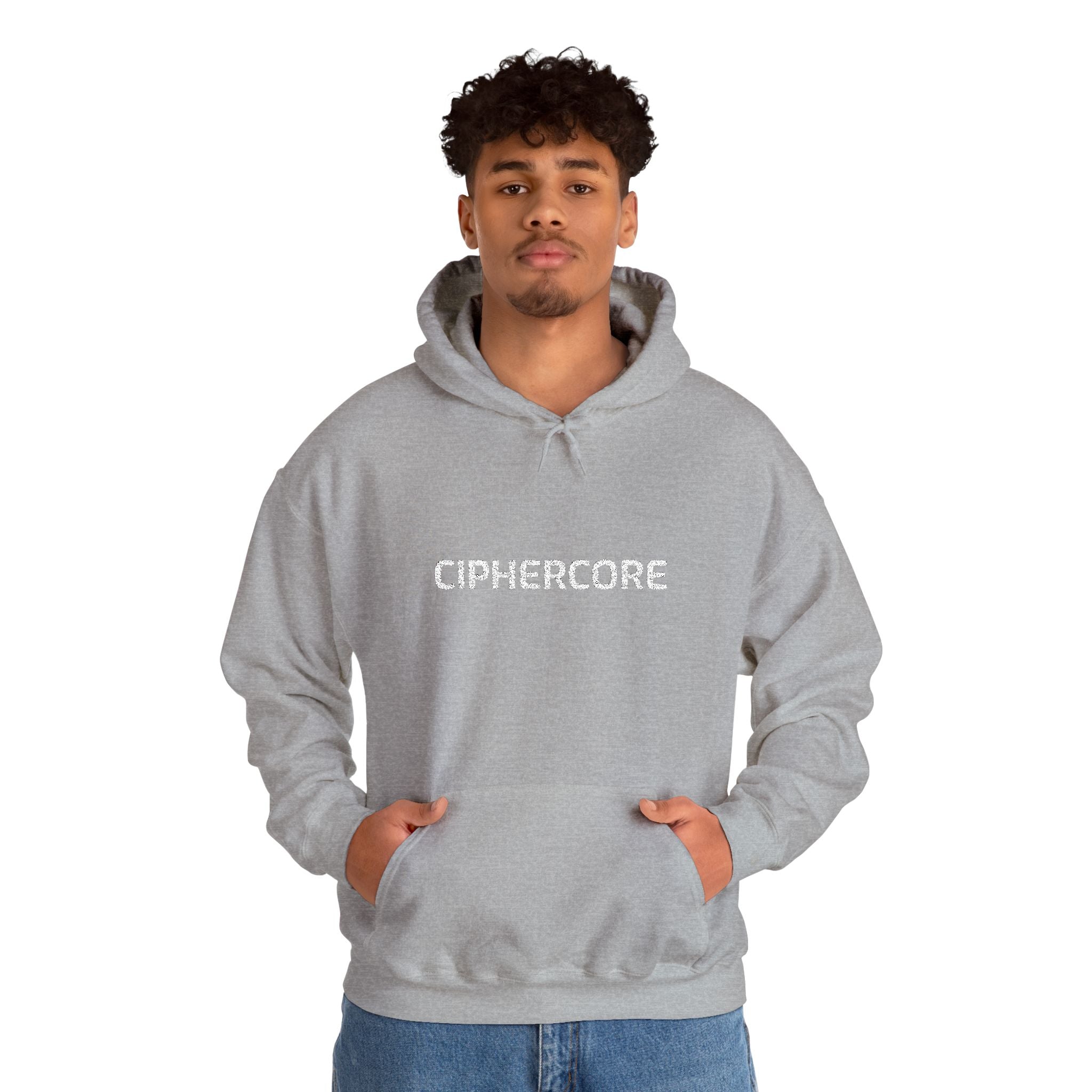 CipherCore Embroidered Wordmark Hoodie | Digital-Era Identity Wear
