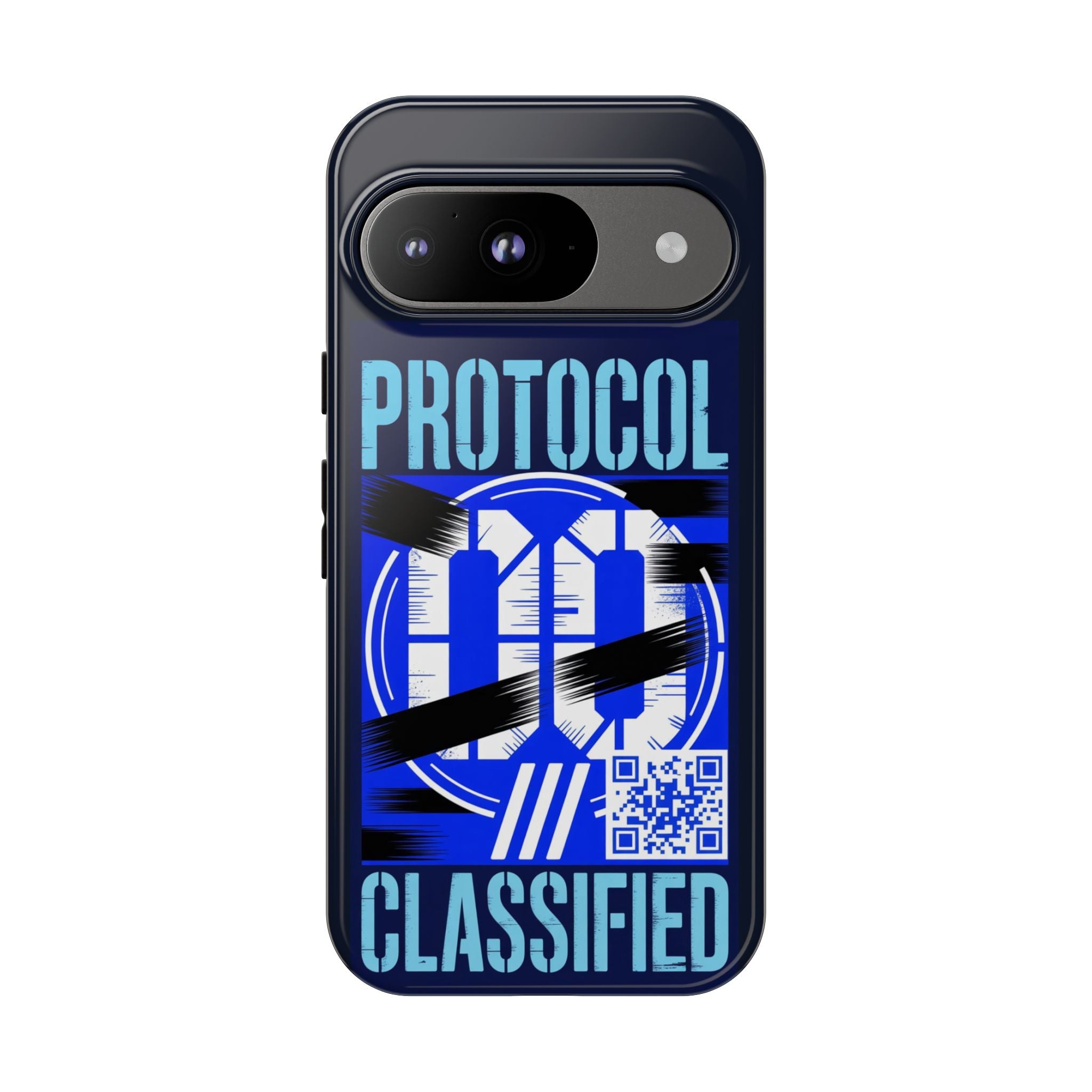 CipherCore Redacted Dual-Layer Phone Case | Digital-Era Identity Accessory