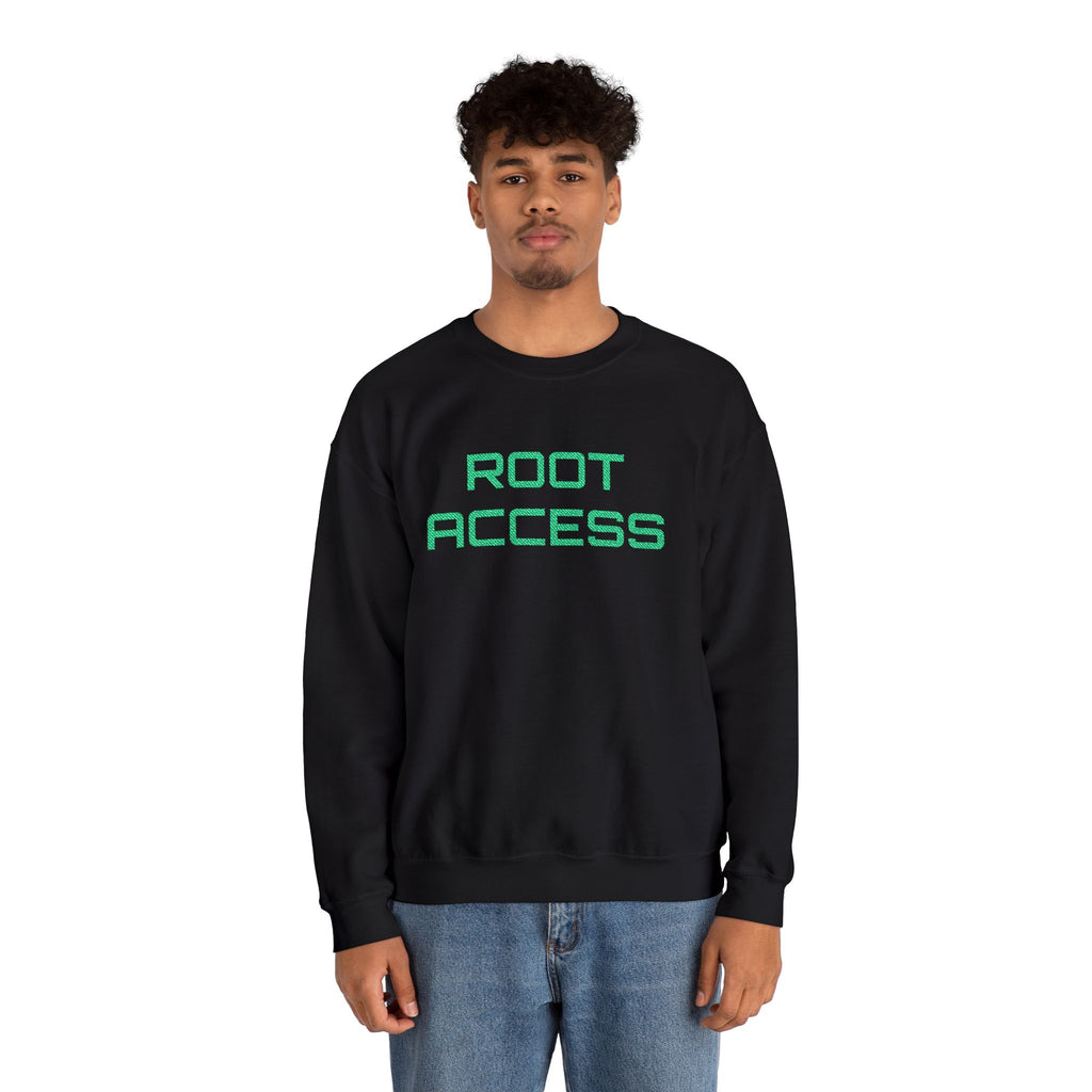 CipherCore Root Access Embroidered Sweatshirt | Digital-Era Identity Wear