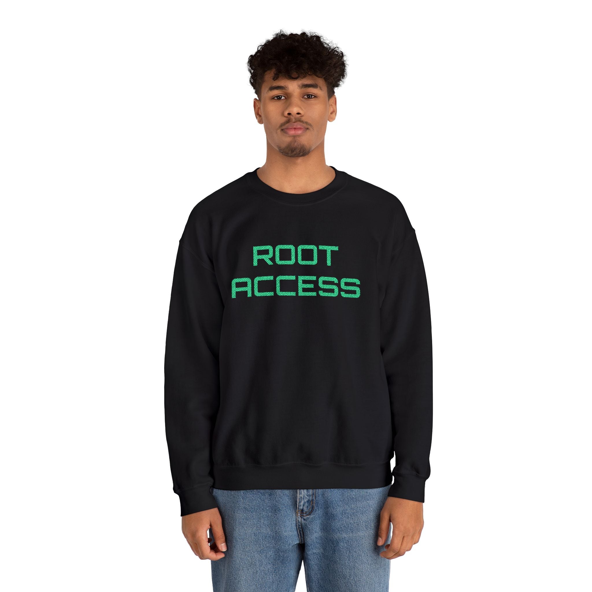 CipherCore Root Access Embroidered Sweatshirt | Digital-Era Identity Wear