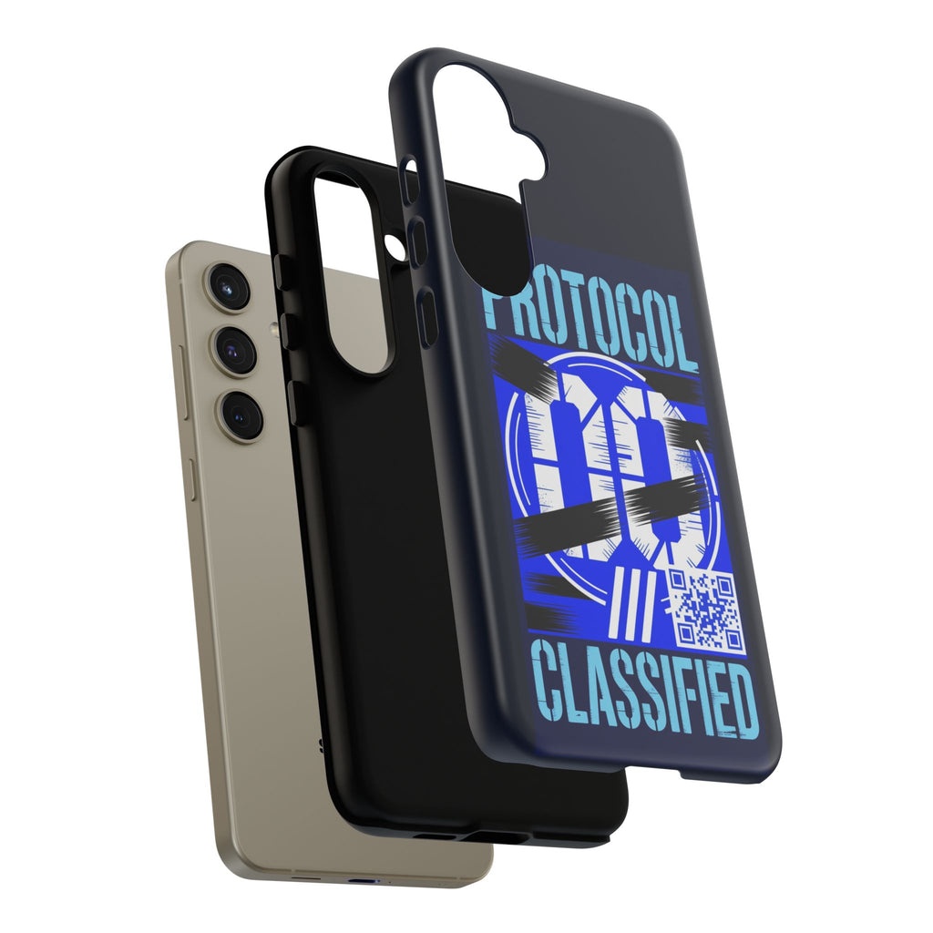 CipherCore Redacted Dual-Layer Phone Case | Digital-Era Identity Accessory