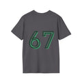 CipherCore 67 Retro Athletic Graphic Tee | Digital-Era Identity Wear