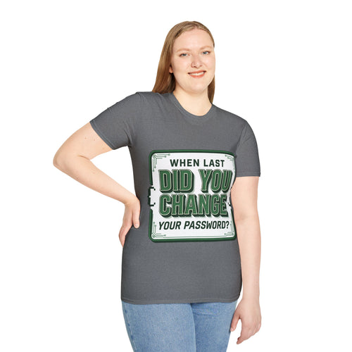 CipherCore Password Reminder Graphic Tee | Digital-Era Identity Wear