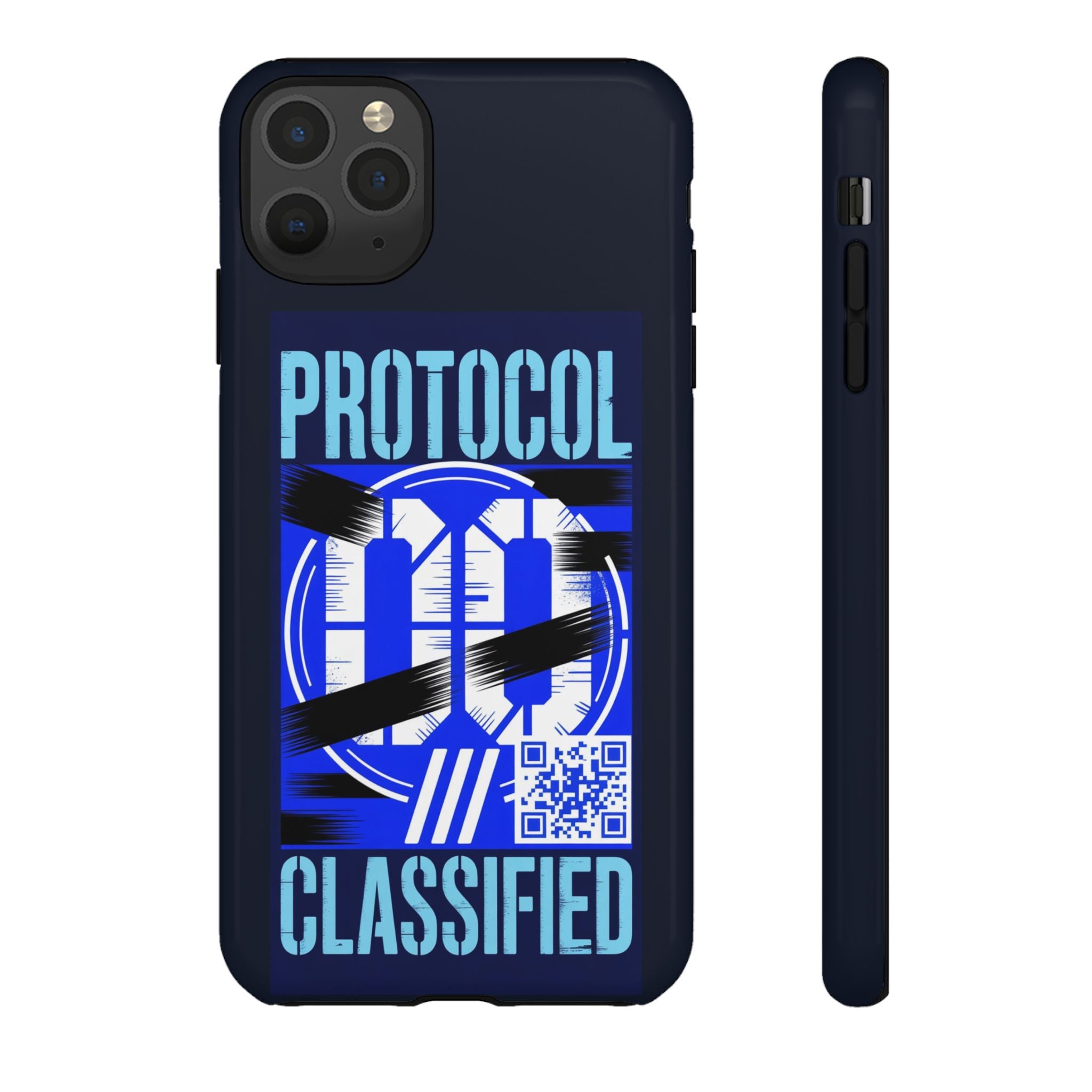 CipherCore Redacted Dual-Layer Phone Case | Digital-Era Identity Accessory