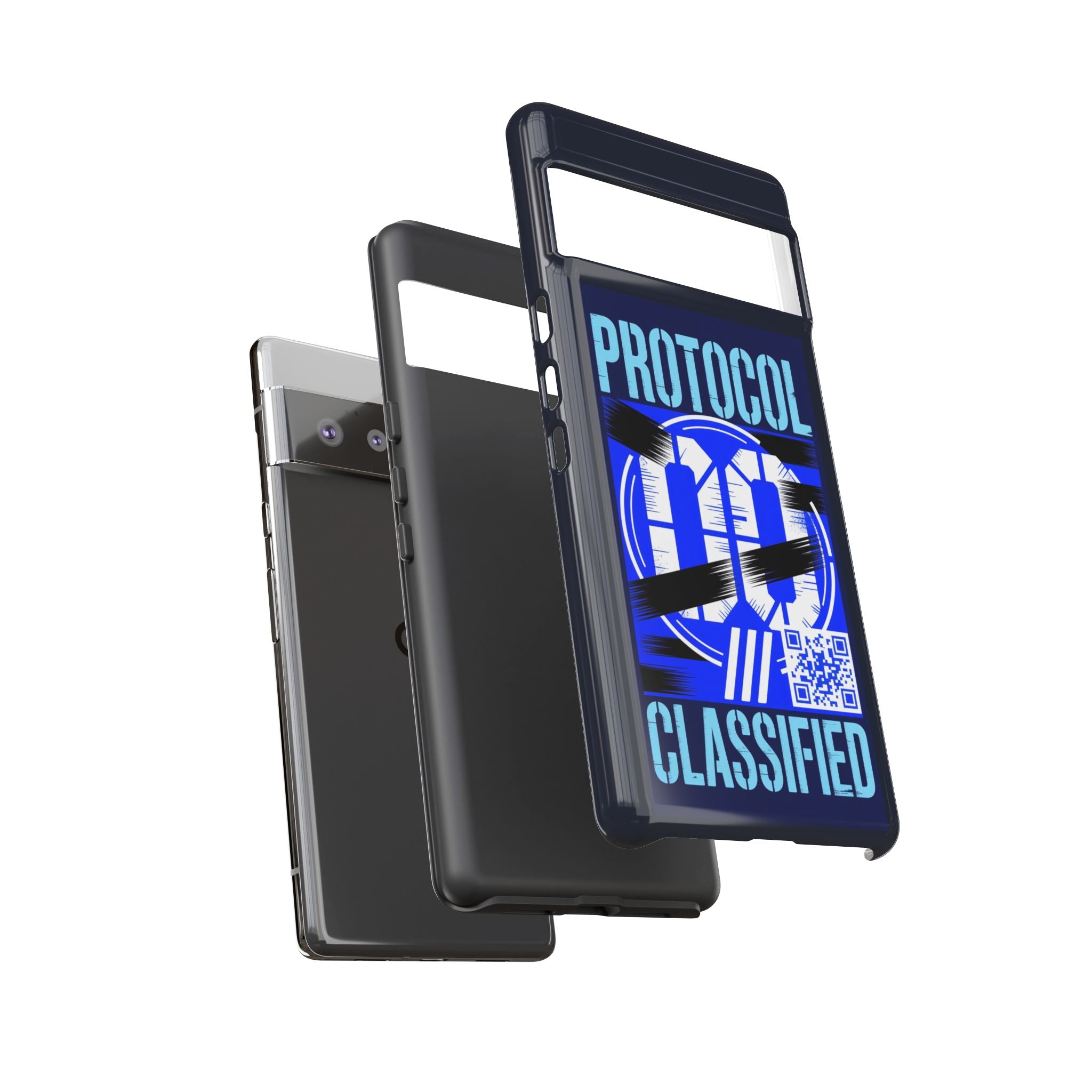 CipherCore Redacted Dual-Layer Phone Case | Digital-Era Identity Accessory