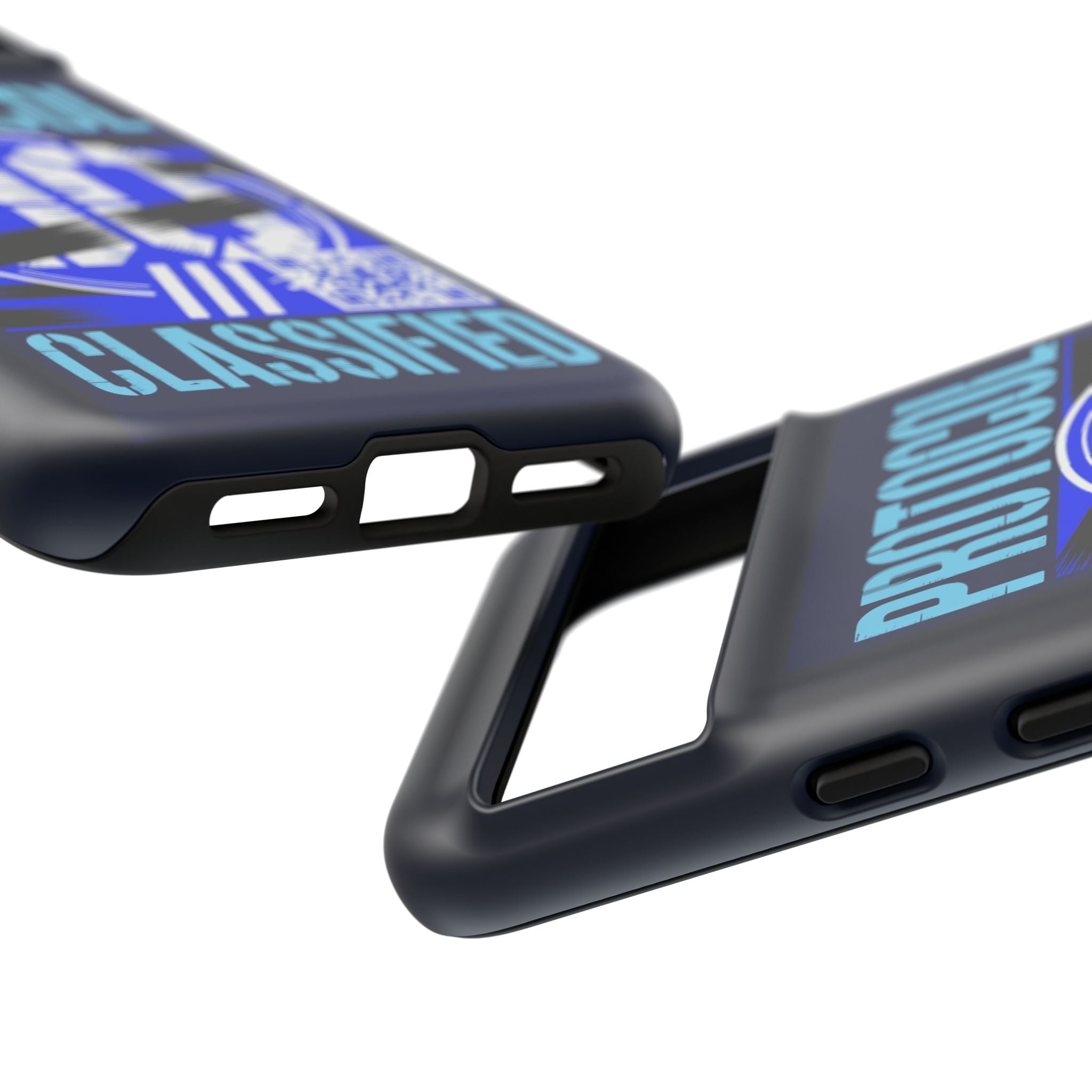 CipherCore Redacted Dual-Layer Phone Case | Digital-Era Identity Accessory