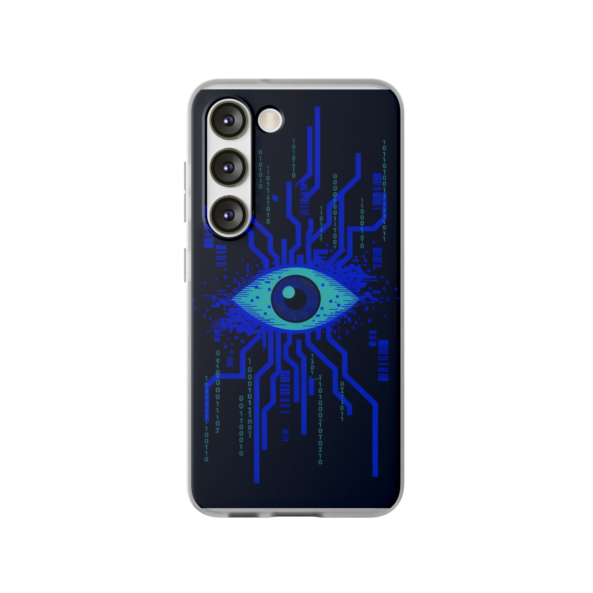 CipherCore Retinal Scan Flexi Phone Case | Digital-Era Identity Accessory