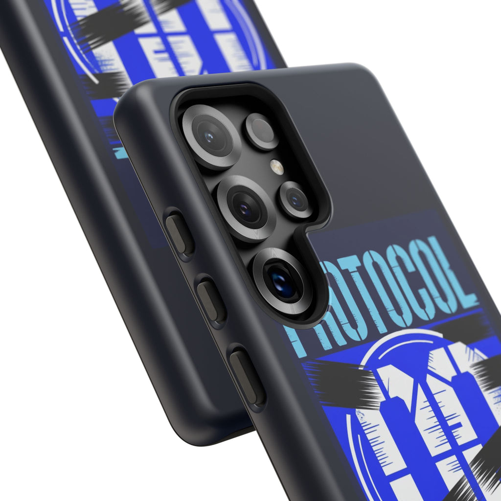 CipherCore Redacted Dual-Layer Phone Case | Digital-Era Identity Accessory