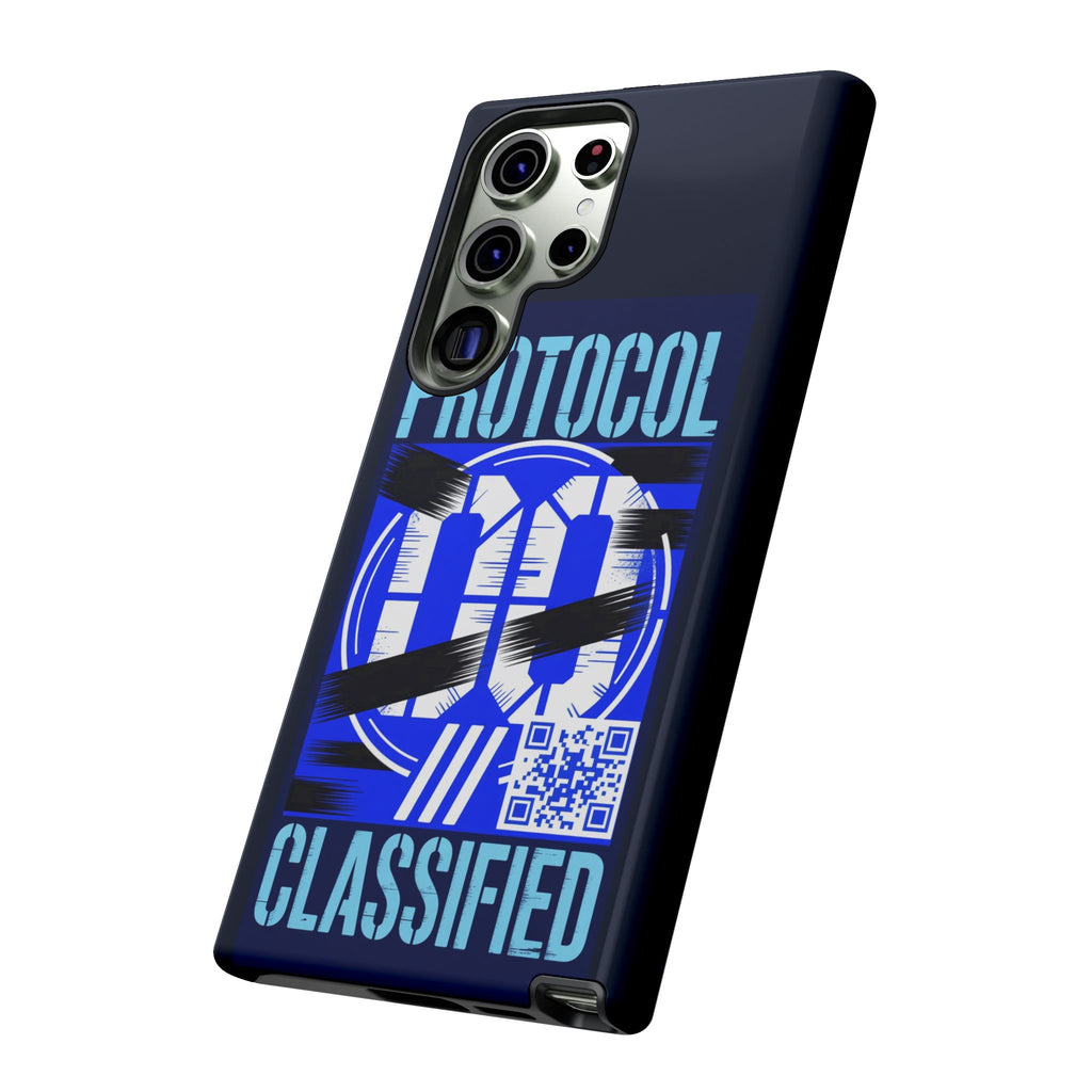 CipherCore Redacted Dual-Layer Phone Case | Digital-Era Identity Accessory