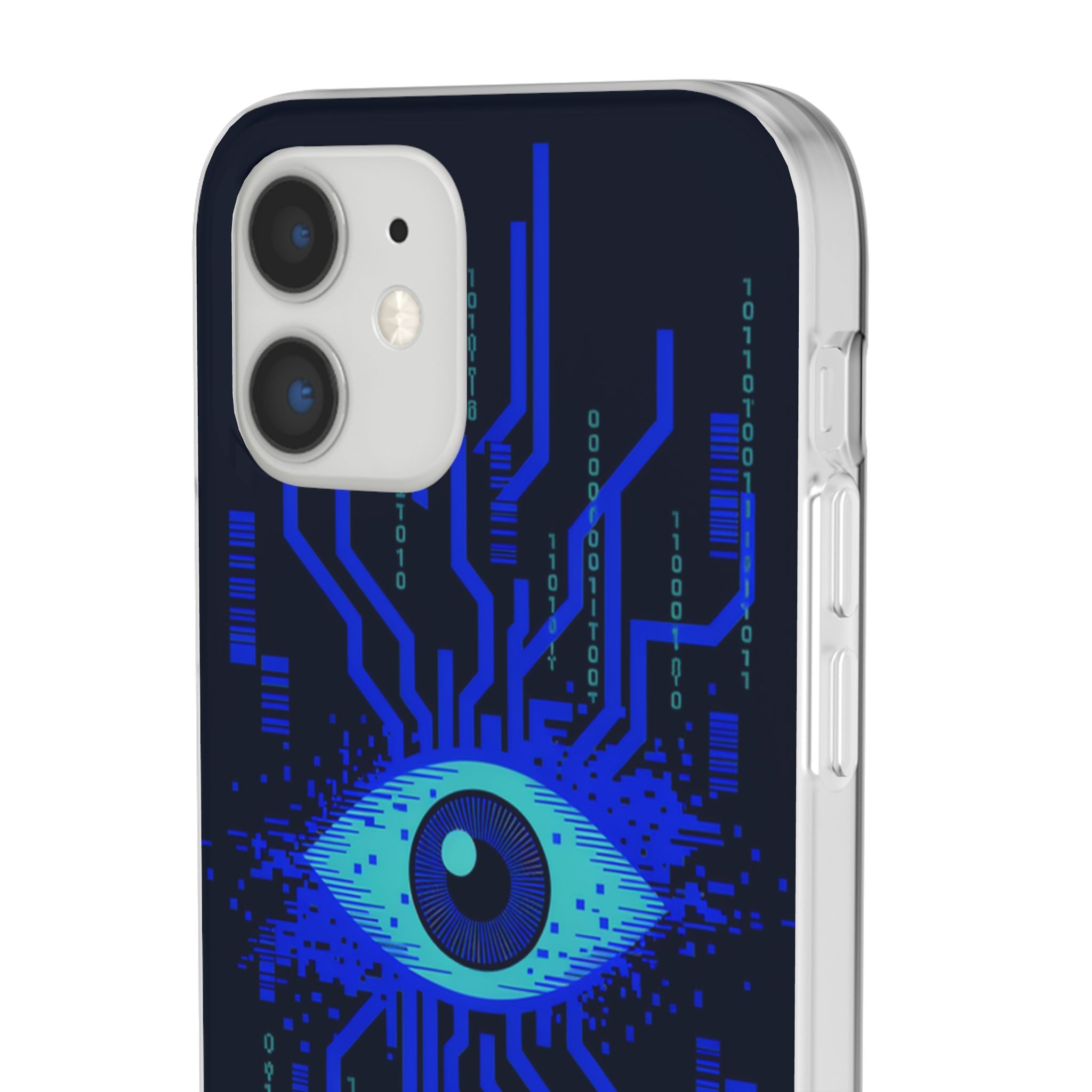 CipherCore Retinal Scan Flexi Phone Case | Digital-Era Identity Accessory
