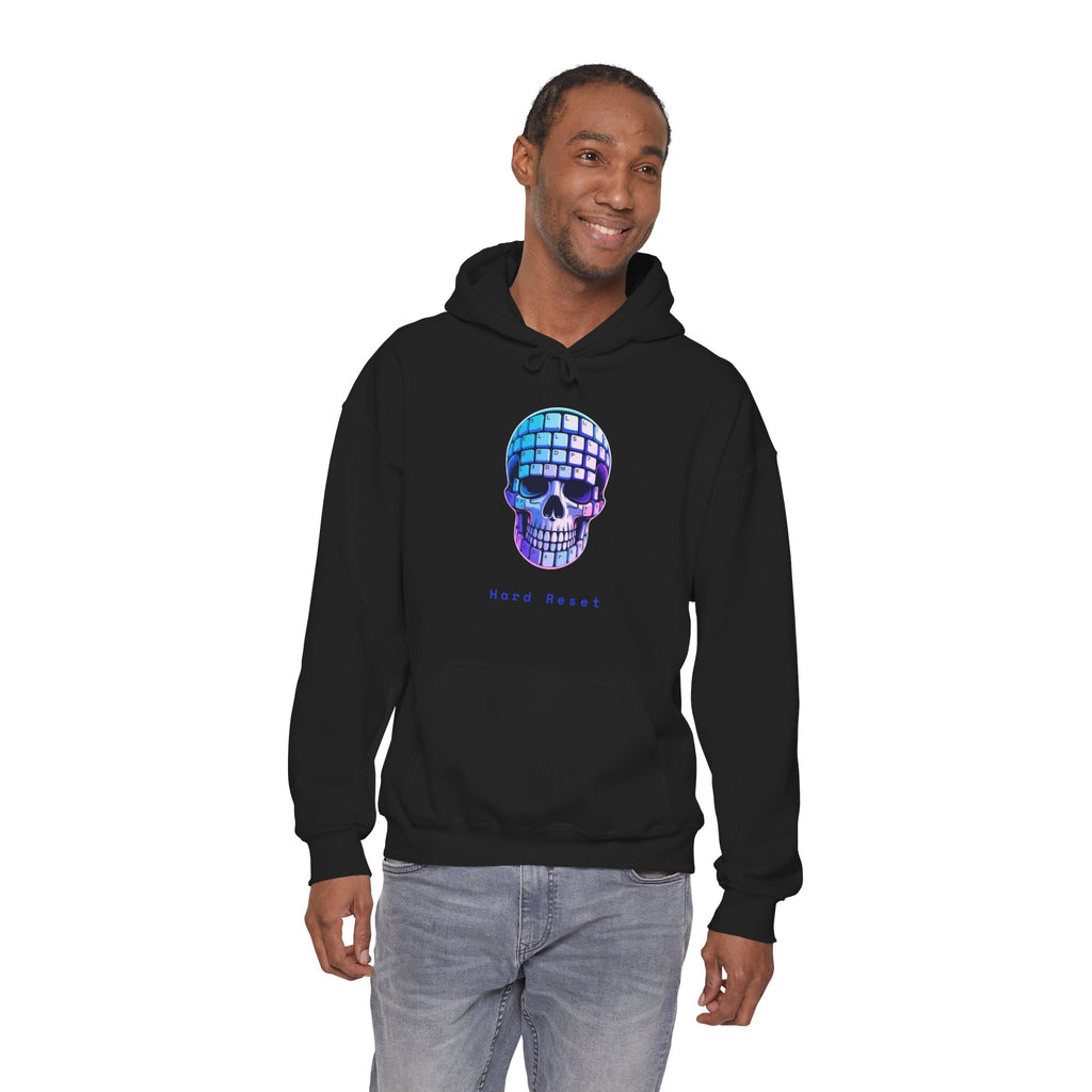 CipherCore Skull Keyboard Graphic Hoodie | Digital-Era Identity Wear