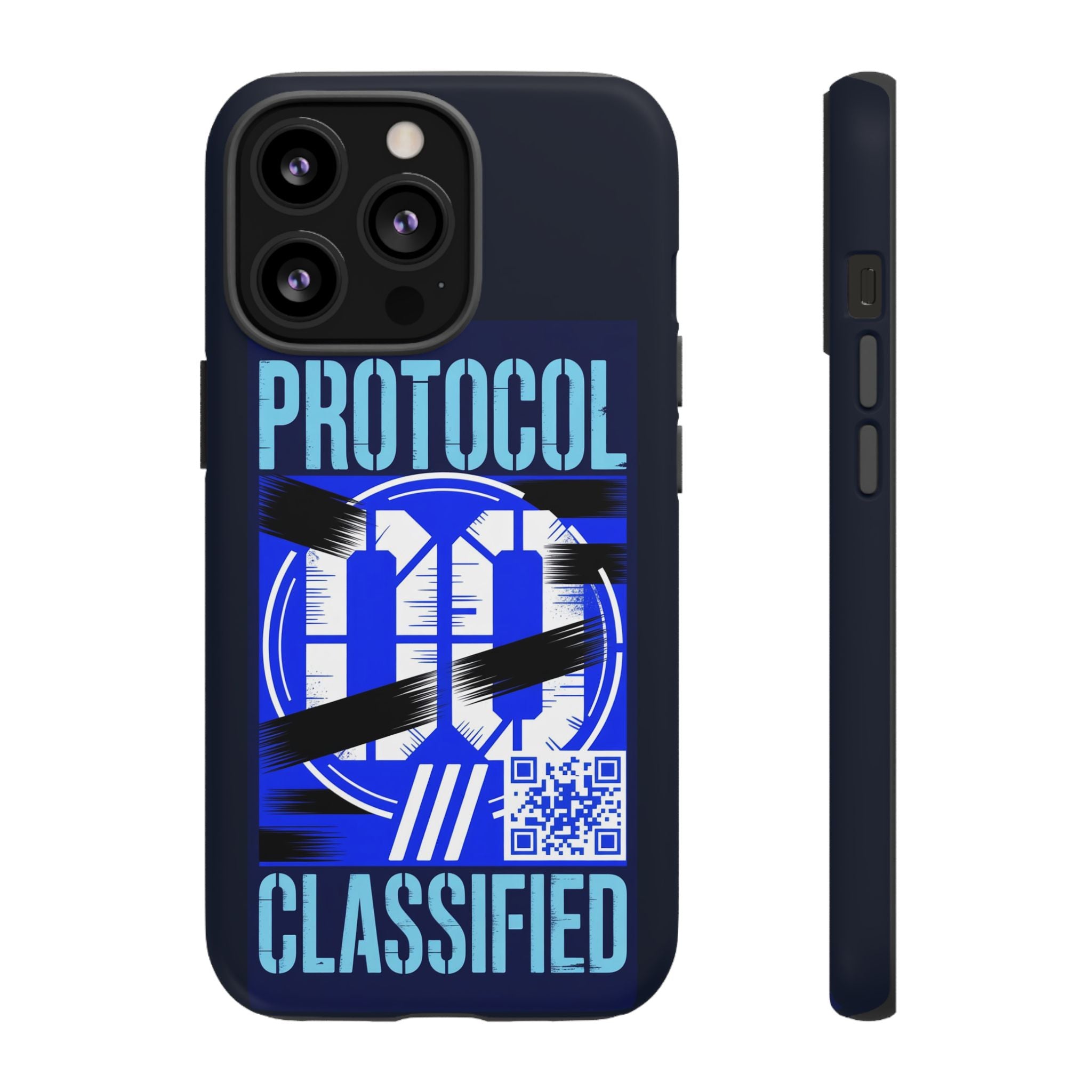 CipherCore Redacted Dual-Layer Phone Case | Digital-Era Identity Accessory