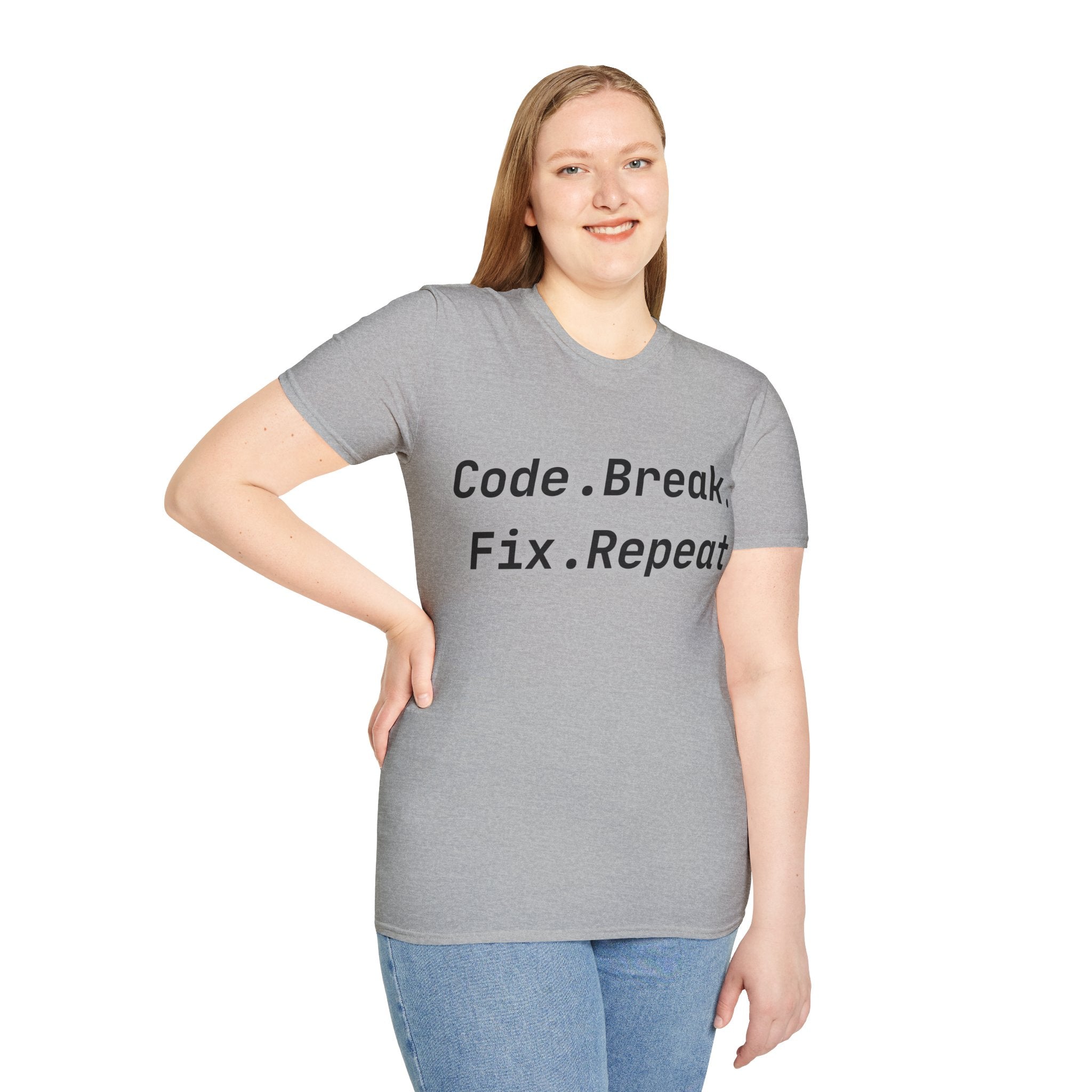 CipherCore Code Break Fix Repeat Graphic Tee | Digital-Era Identity Wear