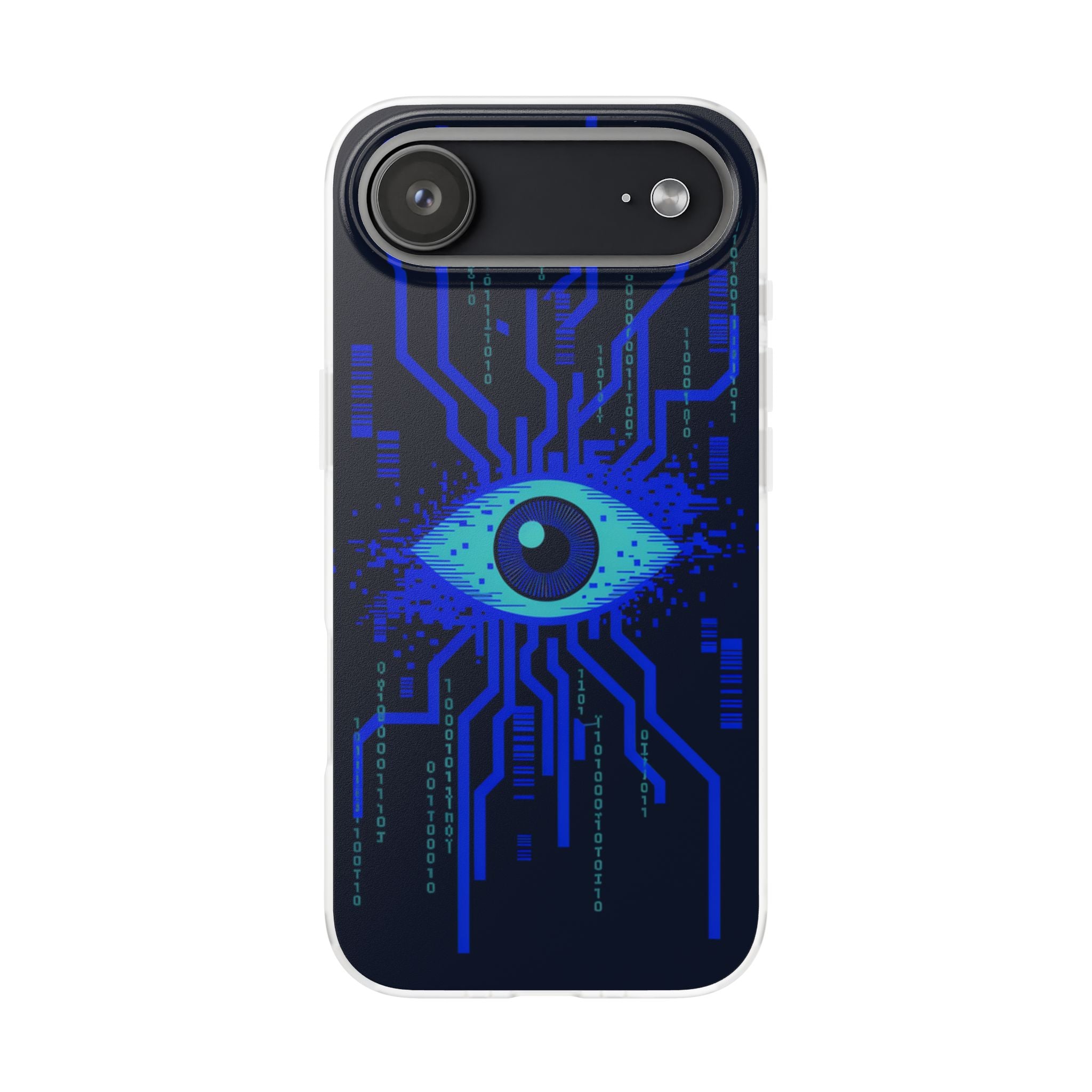 CipherCore Retinal Scan Flexi Phone Case | Digital-Era Identity Accessory