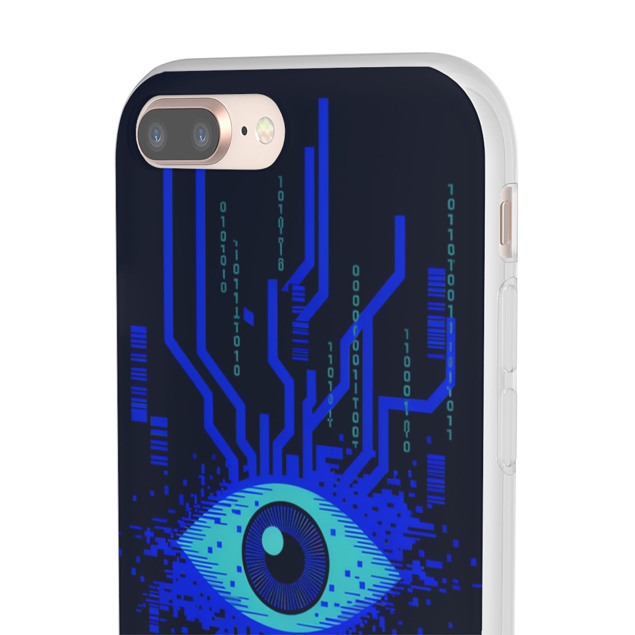 CipherCore Retinal Scan Flexi Phone Case | Digital-Era Identity Accessory