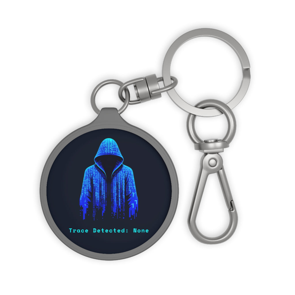 CipherCore Hacker Hoodie Acrylic Keyring | Cybersecurity Accessory