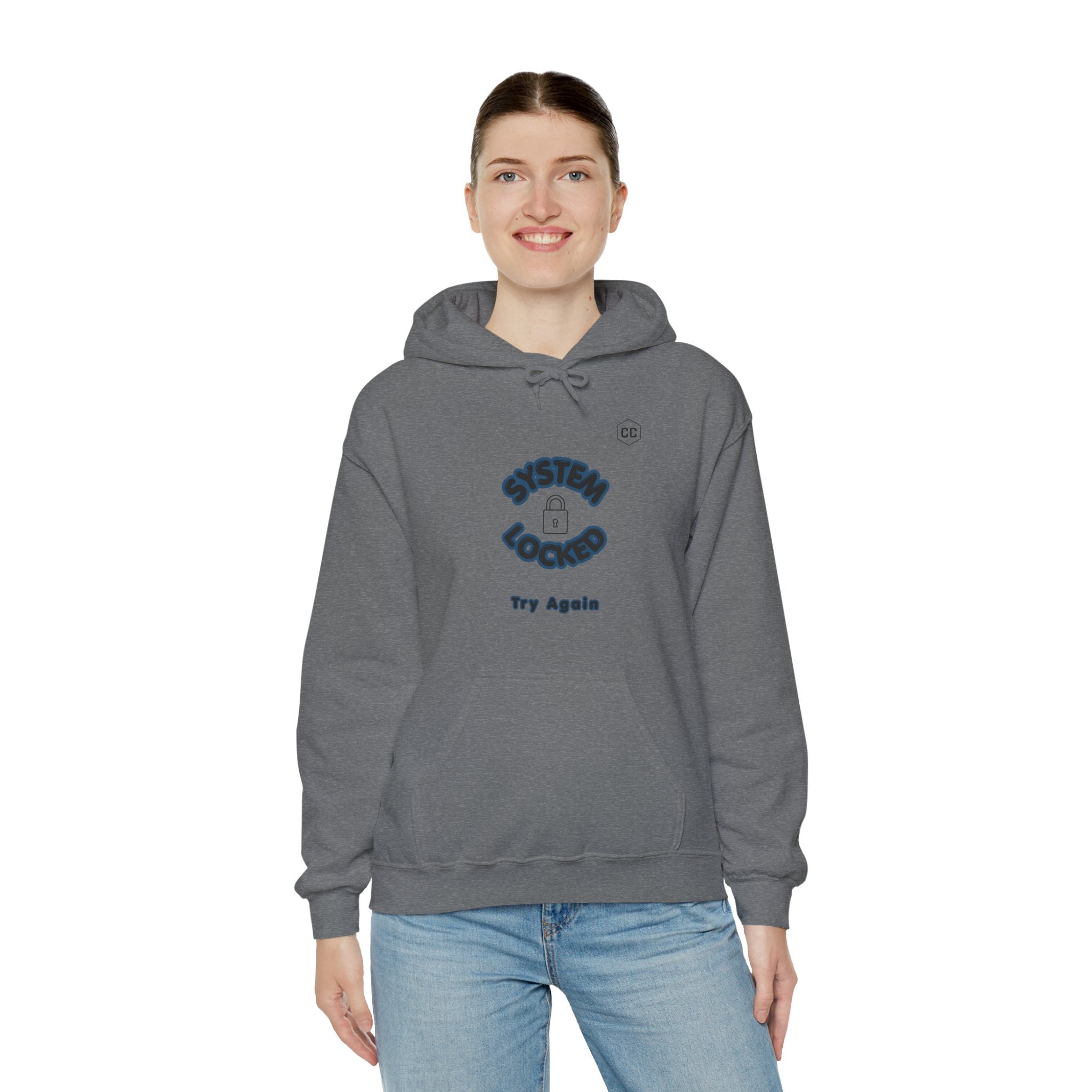 CipherCore System Locked Graphic Hoodie | Digital-Era Identity Wear