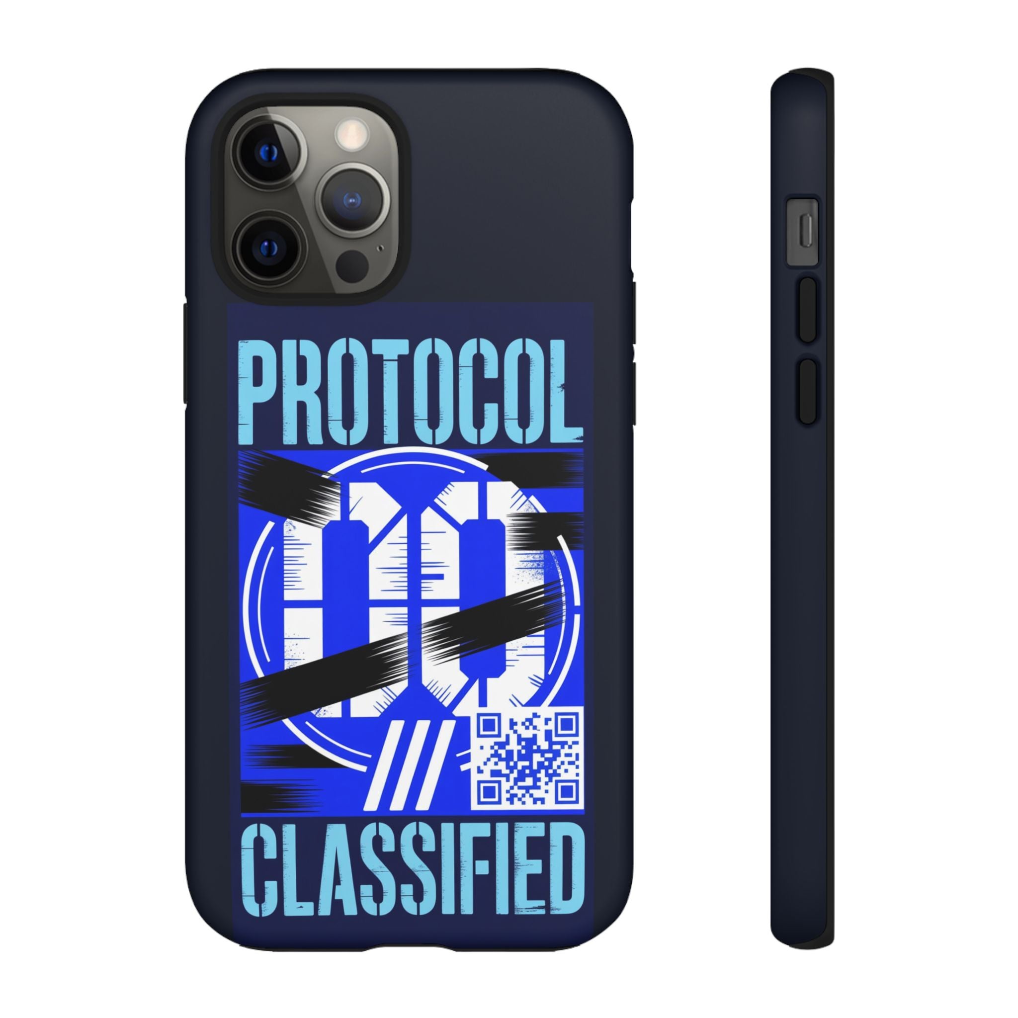 CipherCore Redacted Dual-Layer Phone Case | Digital-Era Identity Accessory
