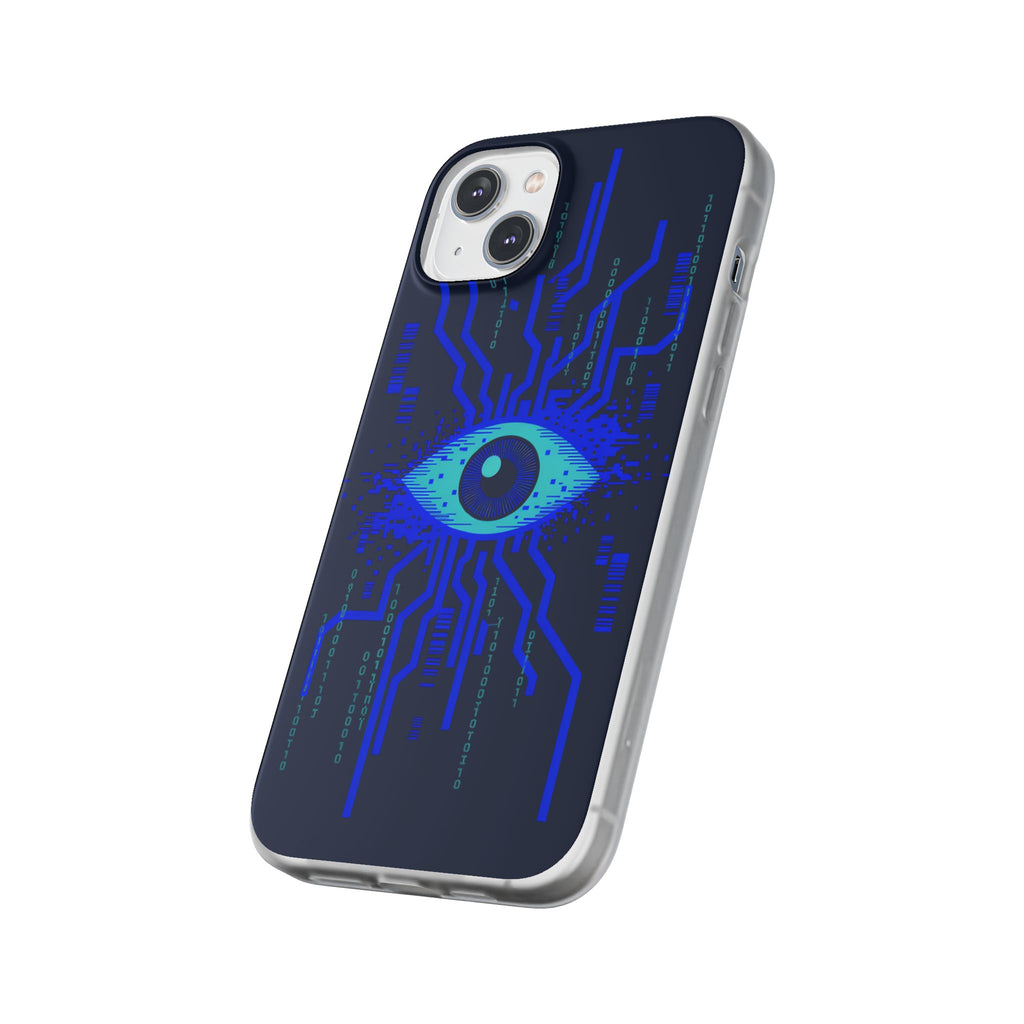 CipherCore Retinal Scan Flexi Phone Case | Digital-Era Identity Accessory
