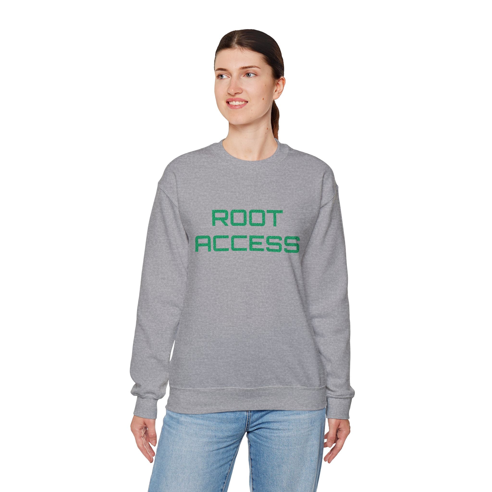 CipherCore Root Access Embroidered Sweatshirt | Digital-Era Identity Wear
