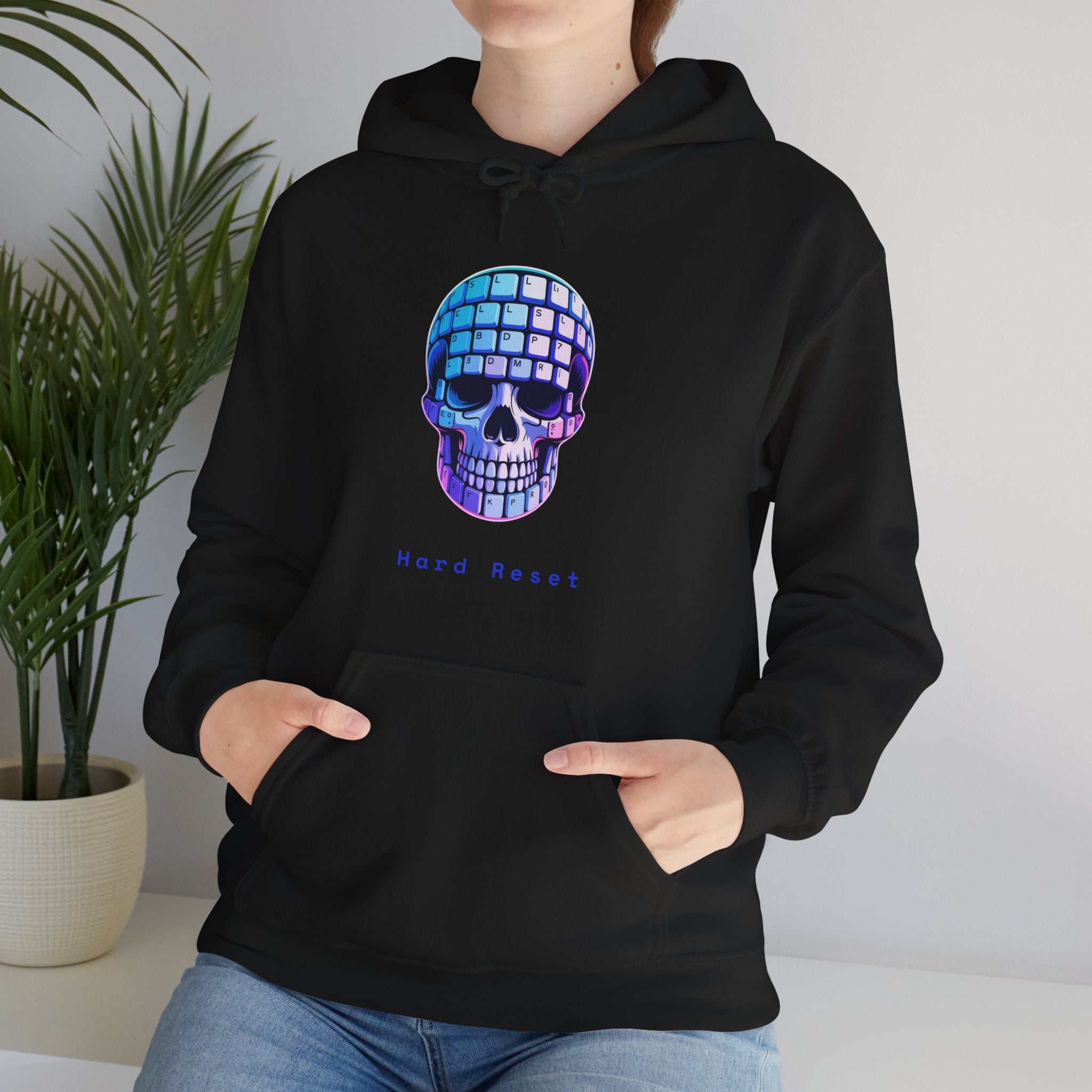 CipherCore Skull Keyboard Graphic Hoodie | Digital-Era Identity Wear