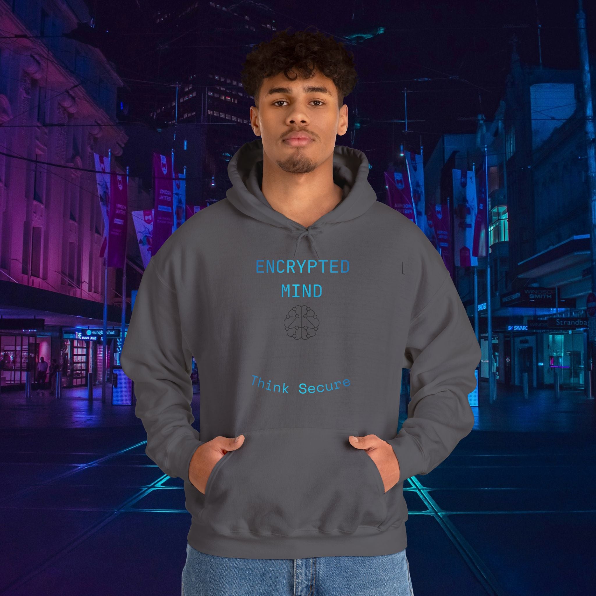 CipherCore Encrypted Mind Graphic Hoodie | Digital-Era Identity Wear