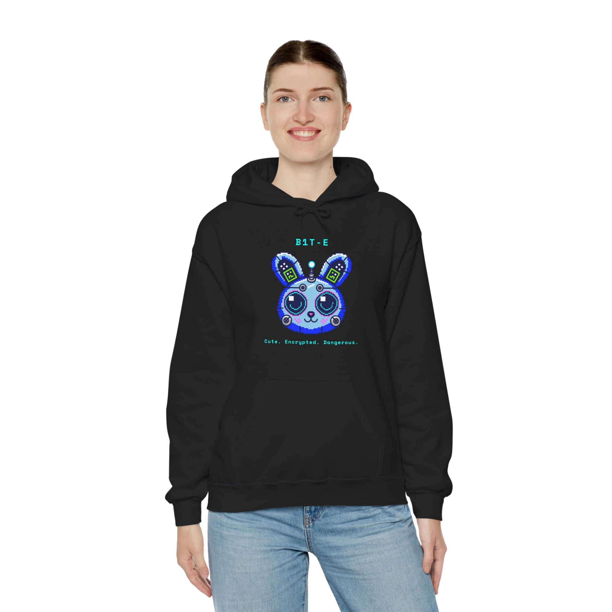 CipherCore Robot Bunny Graphic Hoodie | Digital-Era Identity Wear