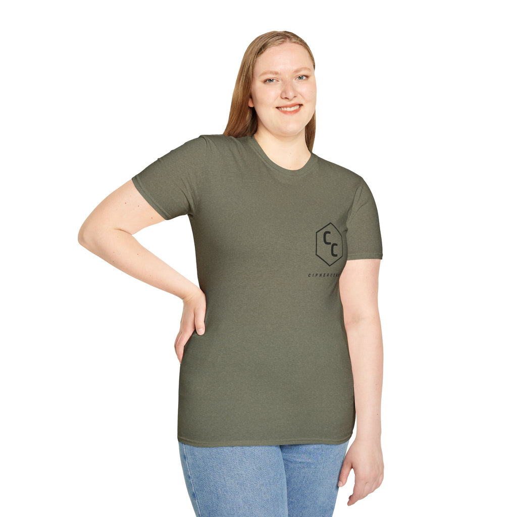 CipherCore 67 Retro Athletic Graphic Tee | Digital-Era Identity Wear