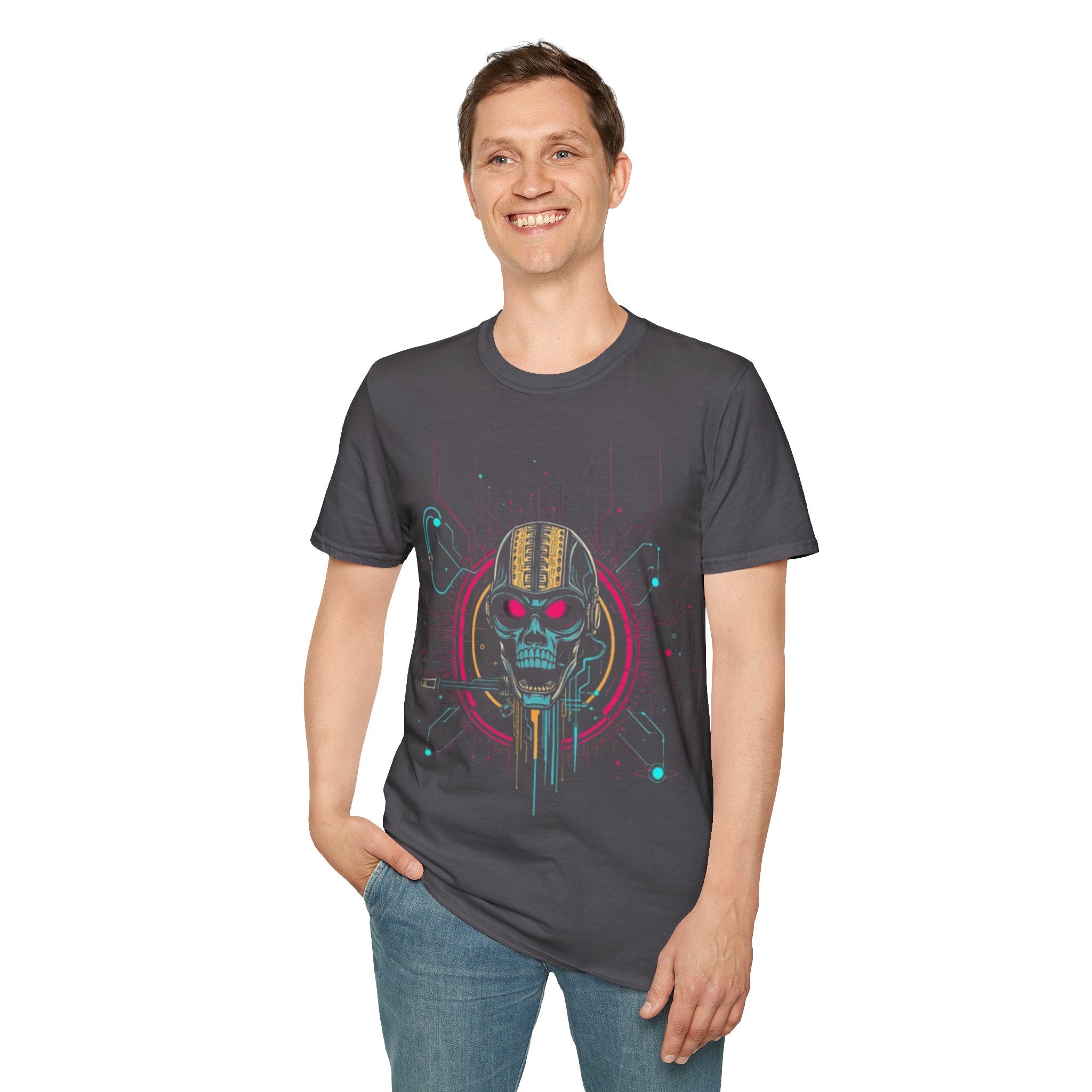 CipherCore Cyber Skull Graphic Tee | Digital-Era Identity Wear