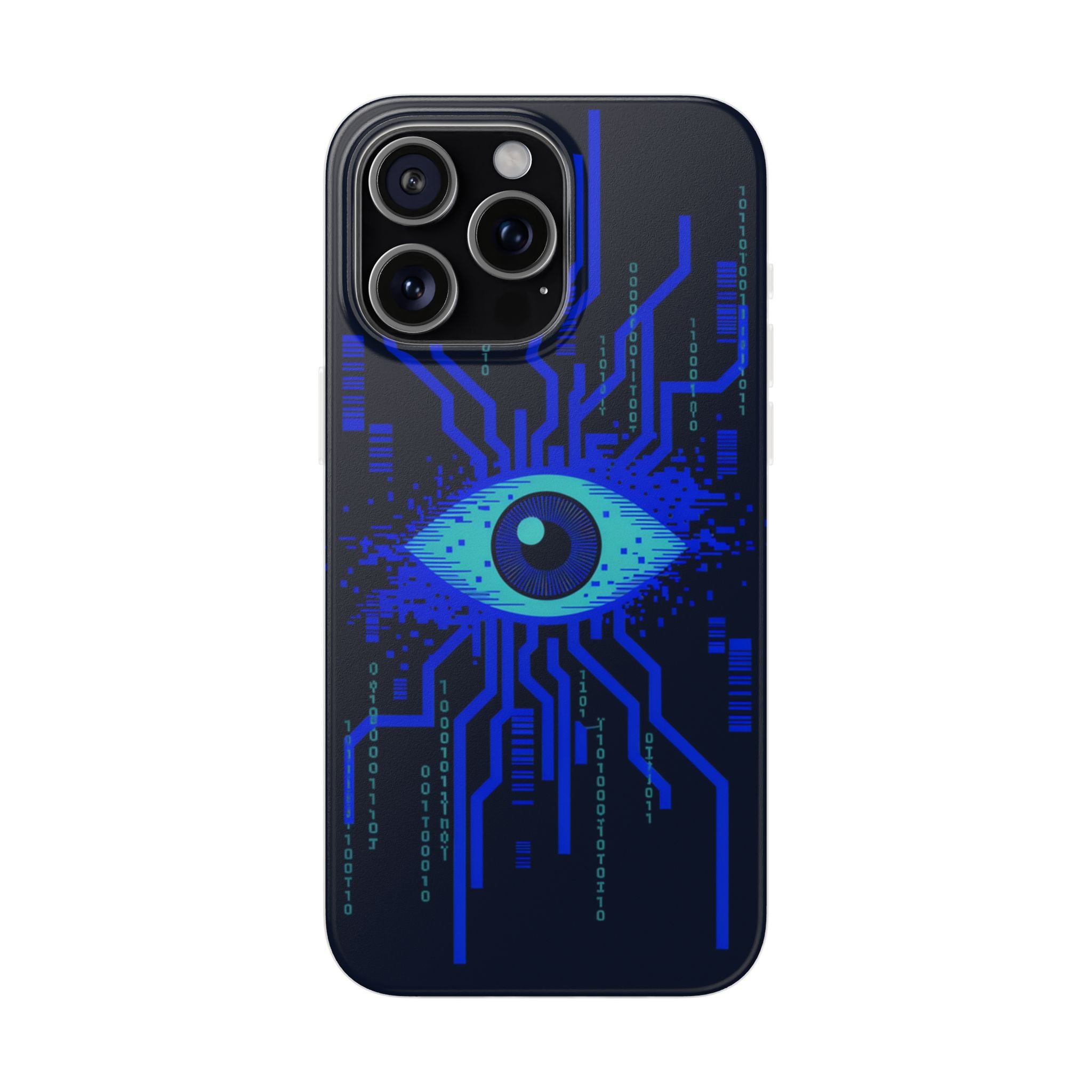 CipherCore Retinal Scan Flexi Phone Case | Digital-Era Identity Accessory