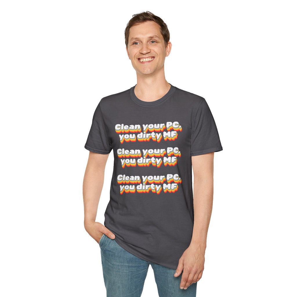 CipherCore Clean Your PC Graphic Tee | Digital-Era Identity Wear