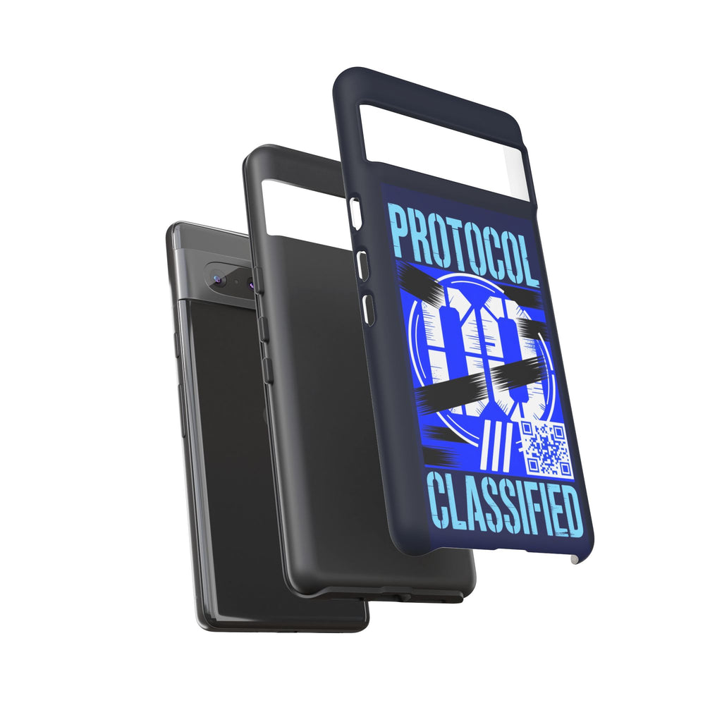 CipherCore Redacted Dual-Layer Phone Case | Digital-Era Identity Accessory