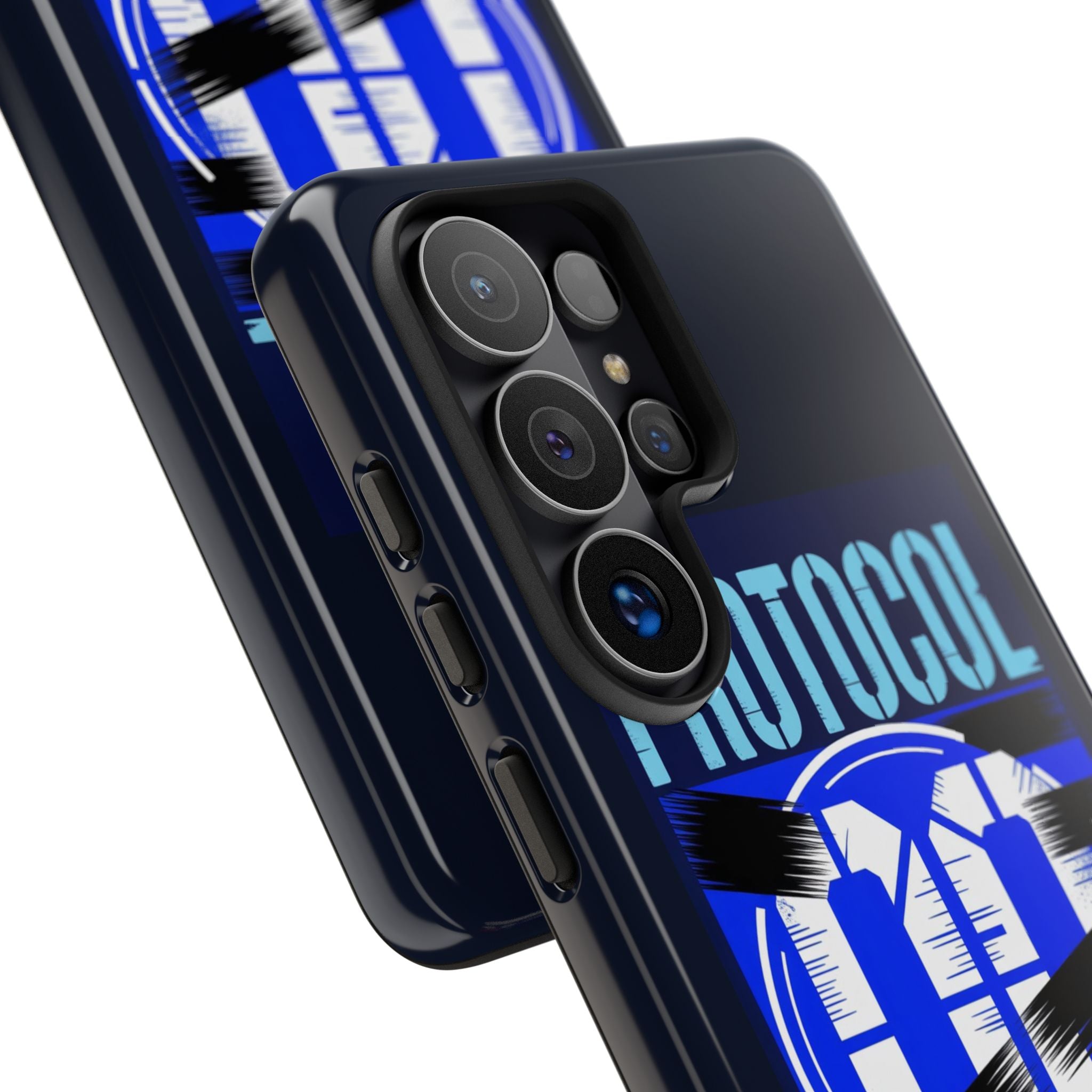 CipherCore Redacted Dual-Layer Phone Case | Digital-Era Identity Accessory