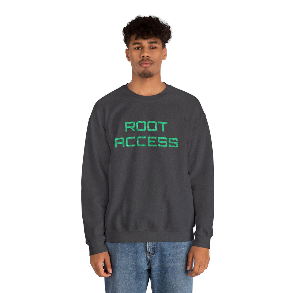 CipherCore Root Access Embroidered Sweatshirt | Digital-Era Identity Wear